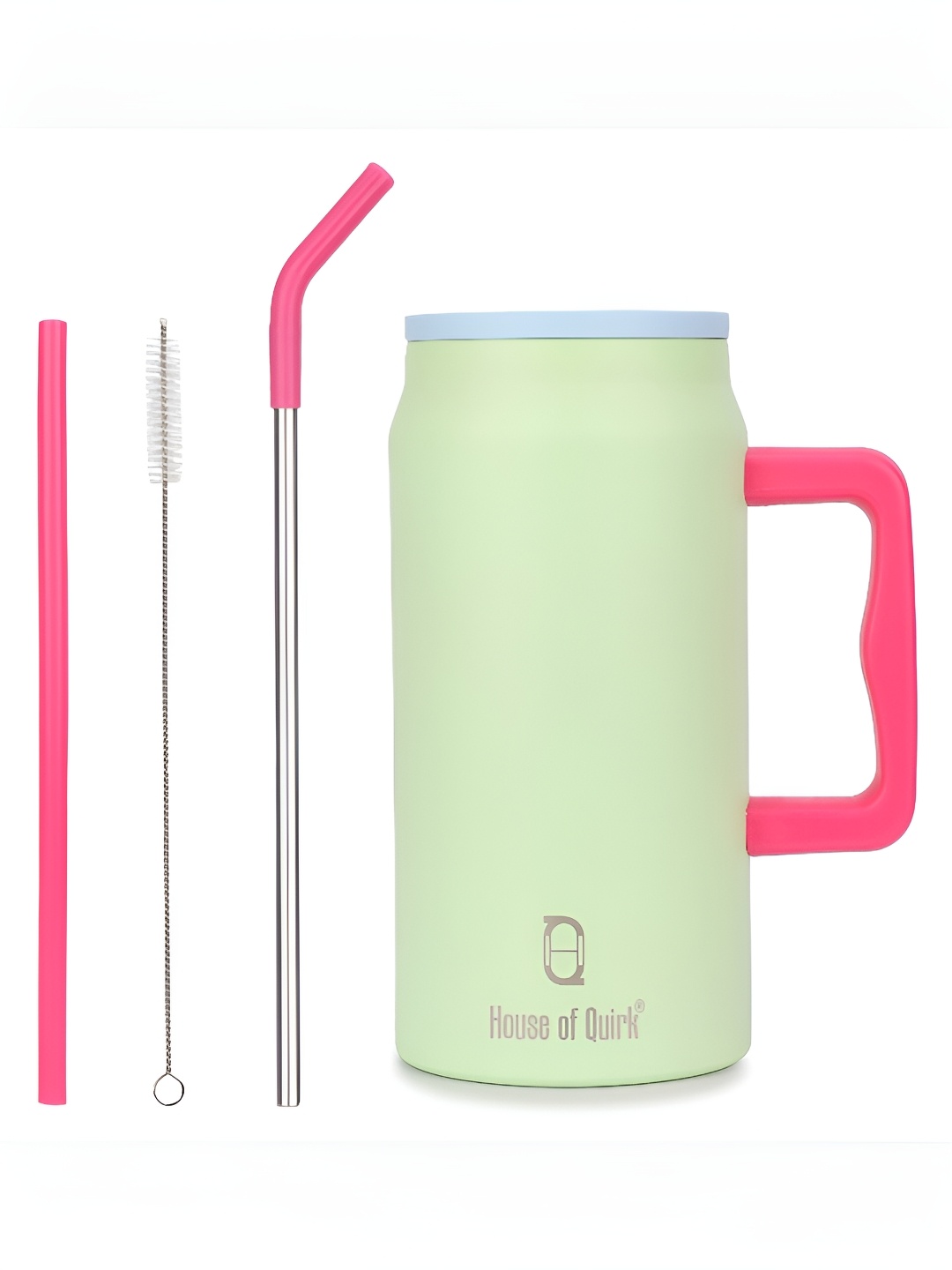 HOUSE OF QUIRK 1500 Ml Single Stainless Steel Double Wall Vacuum Water Bottle With Straw, Green
HOUSE OF QUIRK 1500 Ml Single Stainless Steel Double Wall Vacuum Water Bottle With Straw, Green