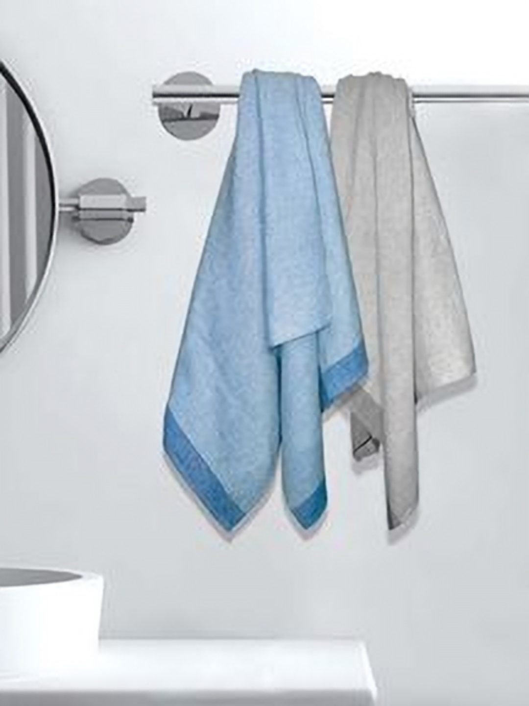 Athom Living Blue & Grey 2 Pieces Striped Printed Absorbent Cotton 210 GSM Bath Towels
Athom Living Blue & Grey 2 Pieces Striped Printed Absorbent Cotton 210 GSM Bath Towels