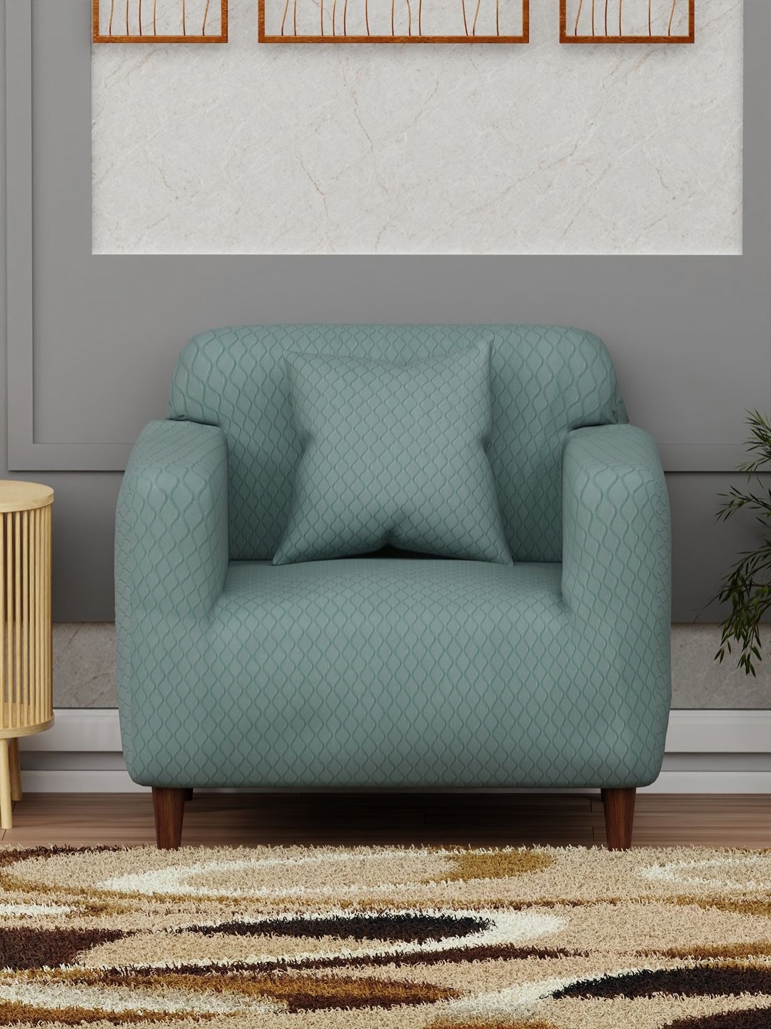 Myntra Elegant Homes Blue Curved Diamond Pattern Jacquard Sofa Cover With Cushion Cover
Myntra Elegant Homes Blue Curved Diamond Pattern Jacquard Sofa Cover With Cushion Cover
