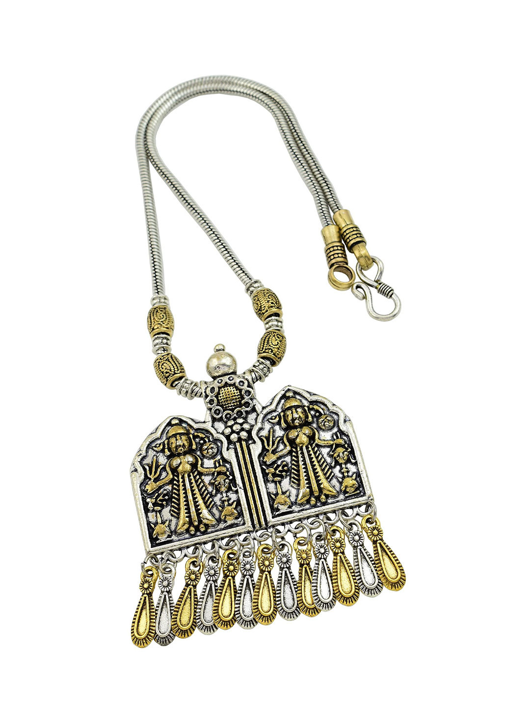 HIGH TRENDZ Copper Silver-Plated Handcrafted Necklace
HIGH TRENDZ Copper Silver-Plated Handcrafted Necklace