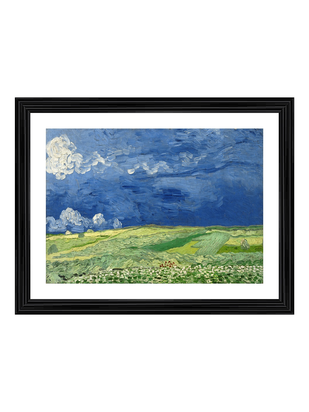 Adventures India White & Blue Wheatfield under Thunderclouds Wooden Painting Wall Art
Adventures India White & Blue Wheatfield under Thunderclouds Wooden Painting Wall Art
