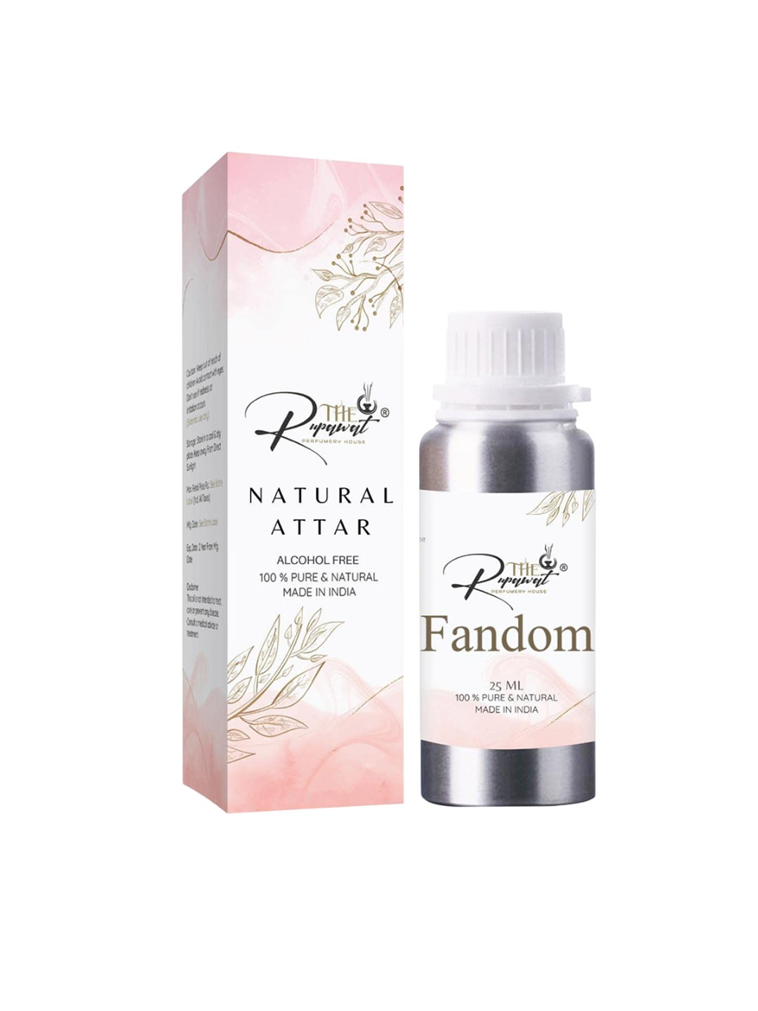 THE RUPAWAT Perfumery House Fandom 100% Natural & Pure Alcohol Free Attar - 25 ml, Transparent
THE RUPAWAT Perfumery House Fandom 100% Natural & Pure Alcohol Free Attar - 25 ml, Transparent