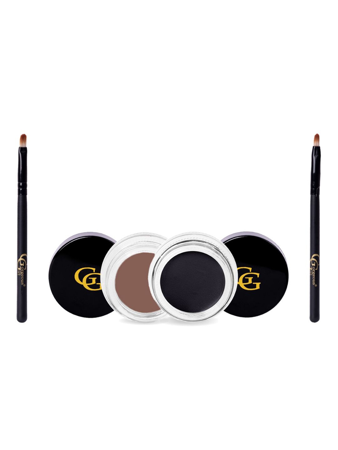 Gorgeous Girl Set of 2 Matte Gel Eyeliner With Brush - 10 g Each - Black & Chocolate Brown
Gorgeous Girl Set of 2 Matte Gel Eyeliner With Brush - 10 g Each - Black & Chocolate Brown