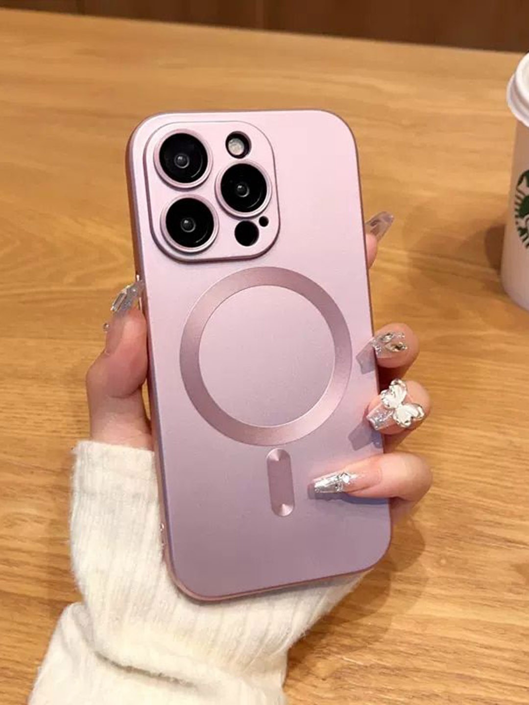 Luxury Kase Solid Printed iPhone 16 Pro Max Back Case Mobile Accessories, Rose gold
Luxury Kase Solid Printed iPhone 16 Pro Max Back Case Mobile Accessories, Rose gold