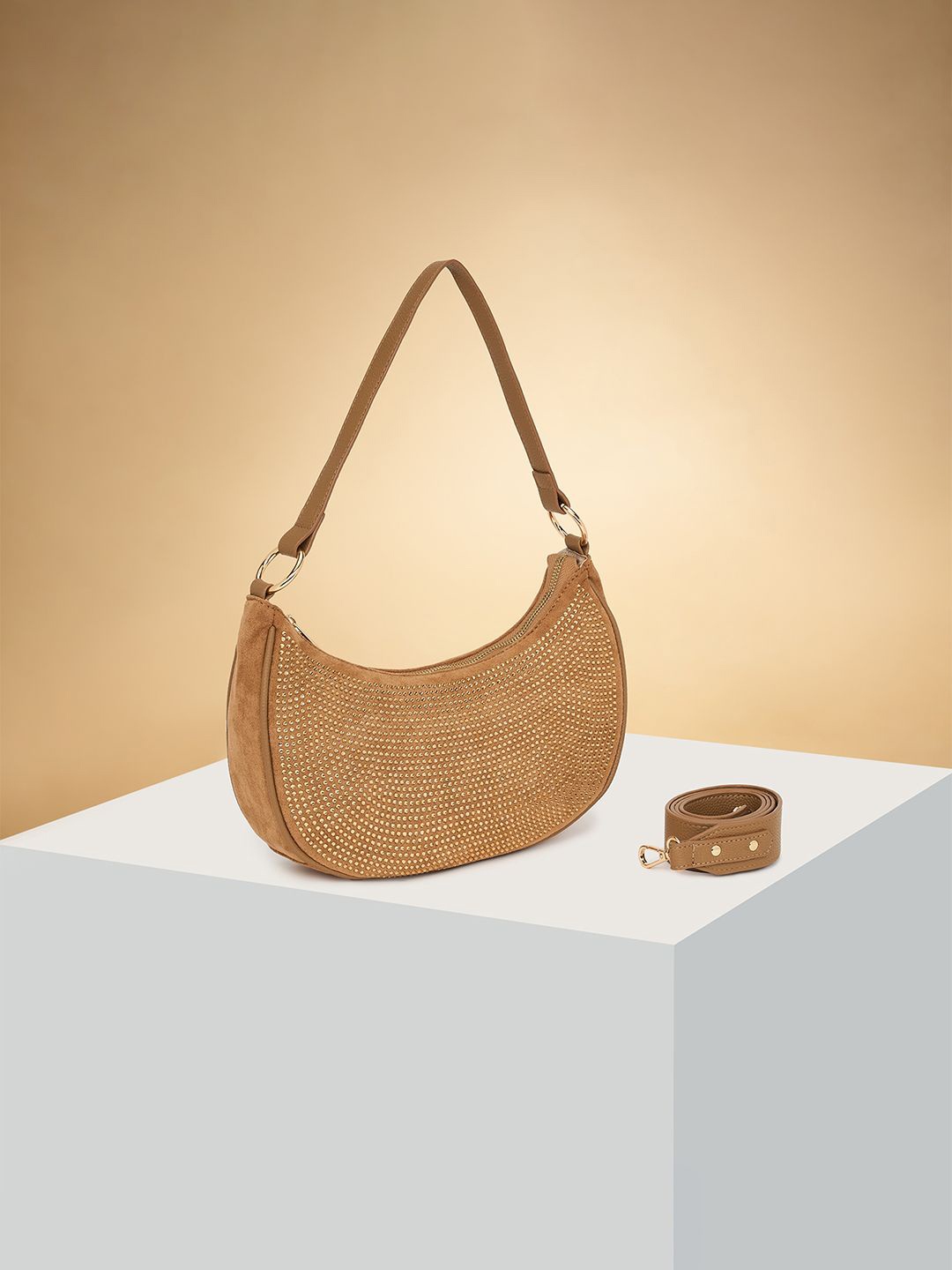 Forever Glam by Pantaloons Colourblocked Suede Structured Shoulder Bag with Bow Detail, Beige
Forever Glam by Pantaloons Colourblocked Suede Structured Shoulder Bag with Bow Detail, Beige