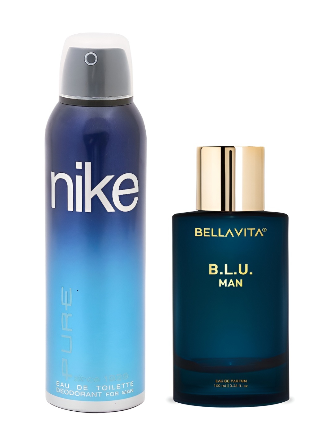 Nike Set Of 2 Pure Eau De Toilette & B.L.U - 100 ml Eau De Deodorant Spray, Transparent
Nike Set Of 2 Pure Eau De Toilette & B.L.U - 100 ml Eau De Deodorant Spray, Transparent
