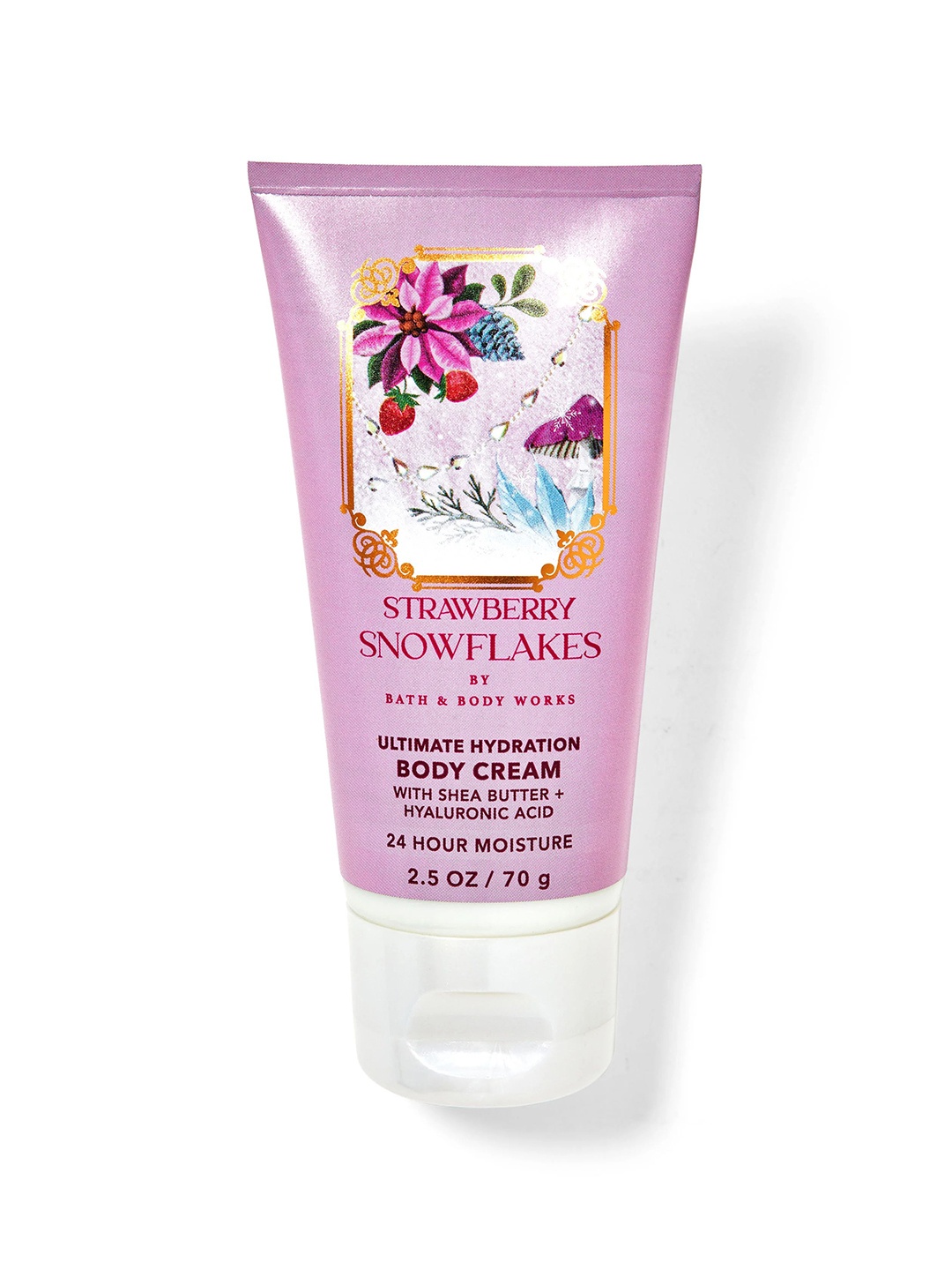Bath & Body Works Strawberry Snowflakes Ultimate Hydration Travel Size Body Cream - 70 g, Silver
Bath & Body Works Strawberry Snowflakes Ultimate Hydration Travel Size Body Cream - 70 g, Silver