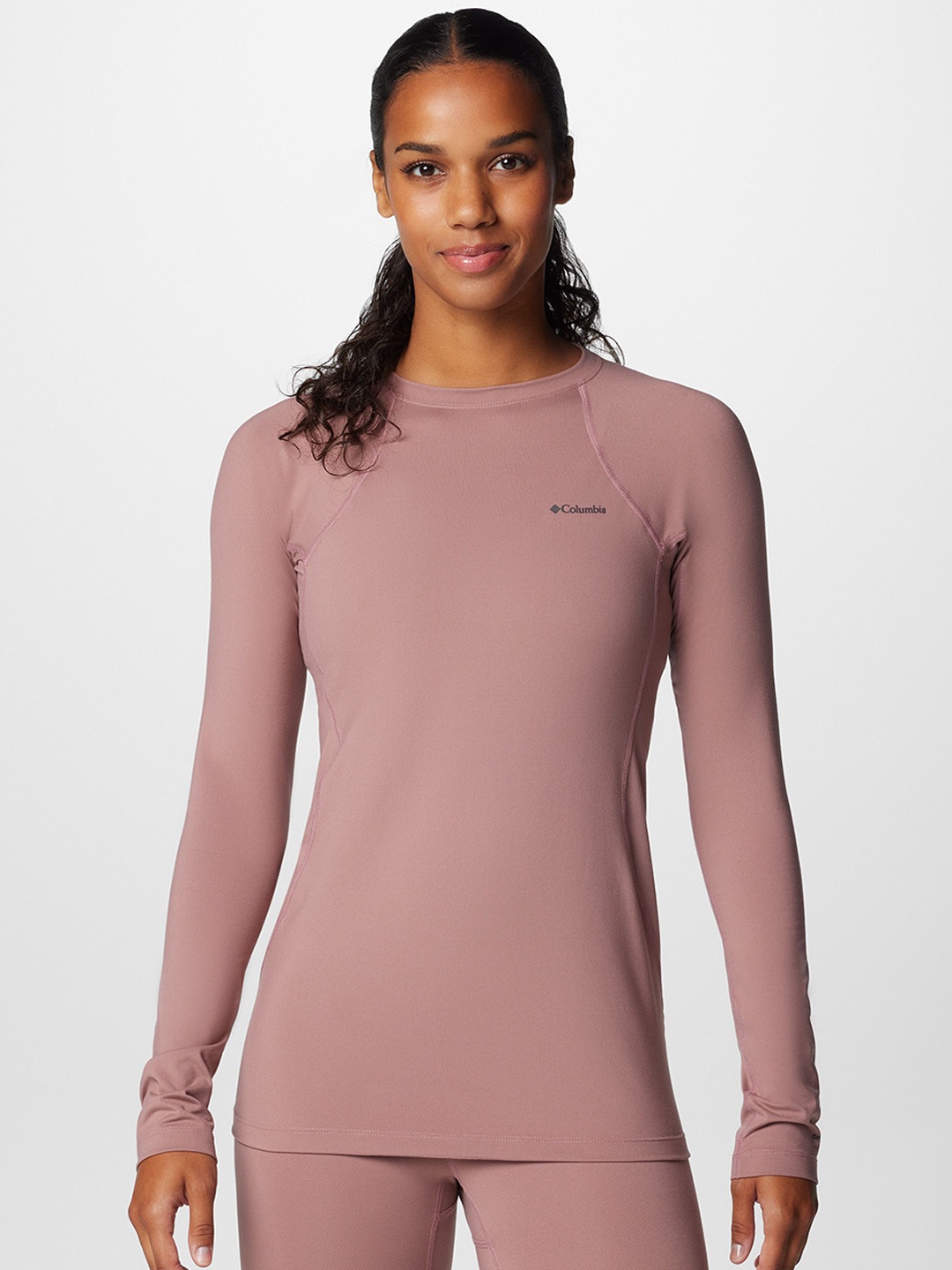 Columbia Omni-Heat Reflective Midweight Stretch Long Sleeve Thermal Top, Mauve
Columbia Omni-Heat Reflective Midweight Stretch Long Sleeve Thermal Top, Mauve