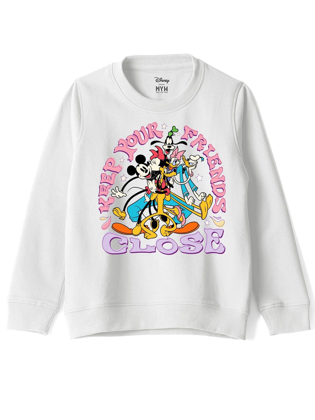 Wear Your Mind Kids Typography Printed Long Sleeves Round Neck Pullover Sweatshirt, White
Wear Your Mind Kids Typography Printed Long Sleeves Round Neck Pullover Sweatshirt, White