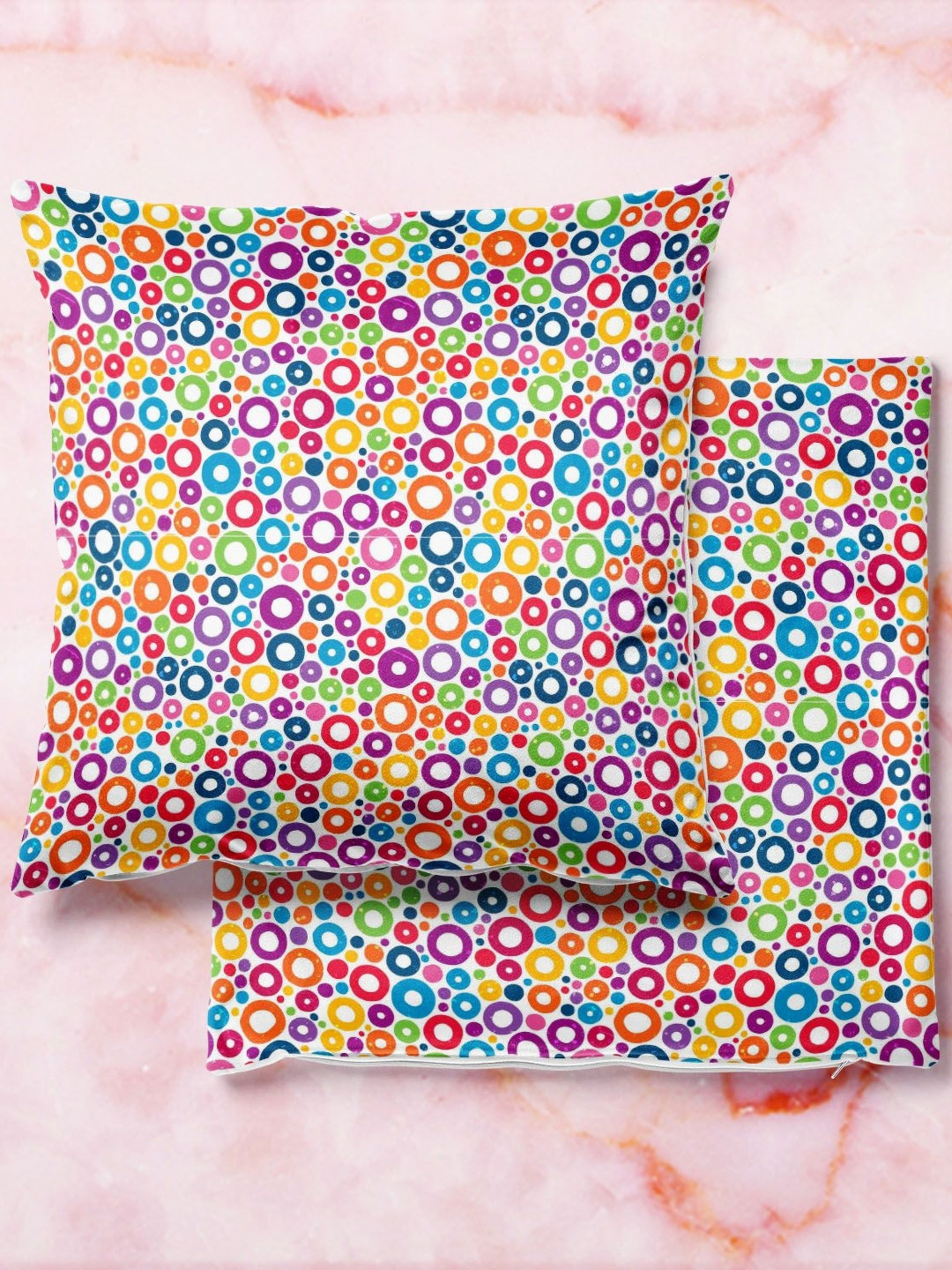 ArtzFolio Multicoloured Set of 2 Velvet Square Cushion Covers, Multi
ArtzFolio Multicoloured Set of 2 Velvet Square Cushion Covers, Multi