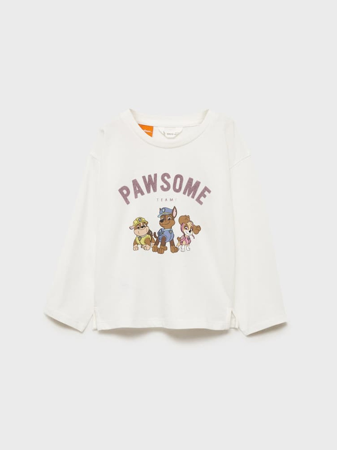 Mango Kids Infant Girls Paw Patrol Print Drop-Shoulder Sleeves Pure Cotton T-shirt, Off white
Mango Kids Infant Girls Paw Patrol Print Drop-Shoulder Sleeves Pure Cotton T-shirt, Off white