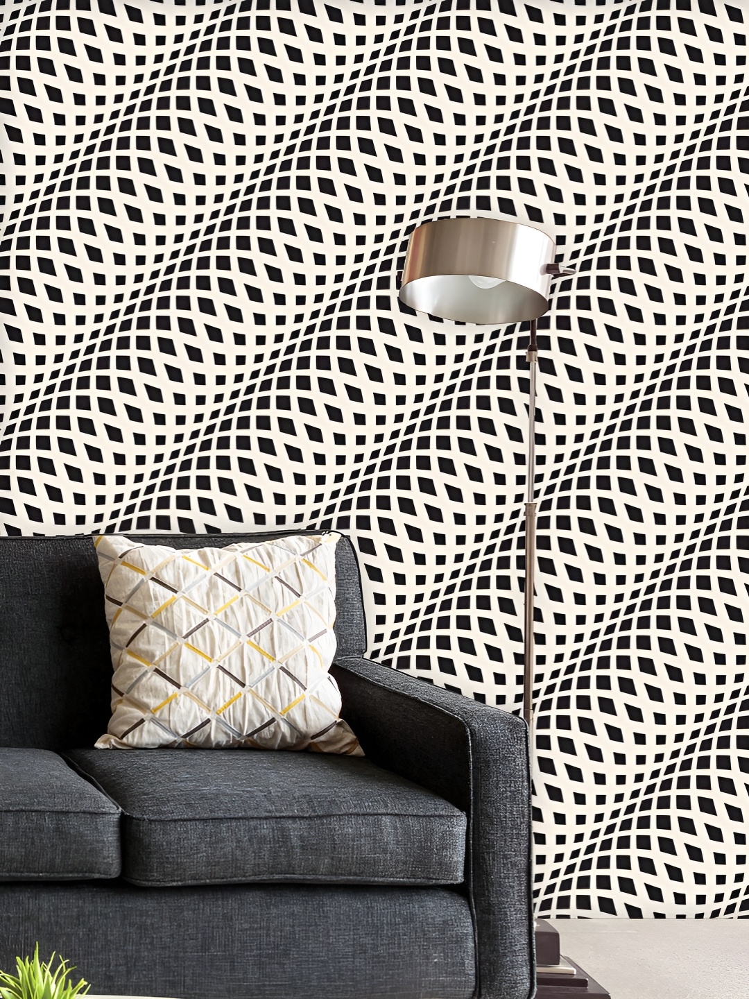 ArtzFolio Printed UV-Resistant Anti-Bacterial Wavy Crossed Stripes Peel & Stick Wallpaper, Multi
ArtzFolio Printed UV-Resistant Anti-Bacterial Wavy Crossed Stripes Peel & Stick Wallpaper, Multi
