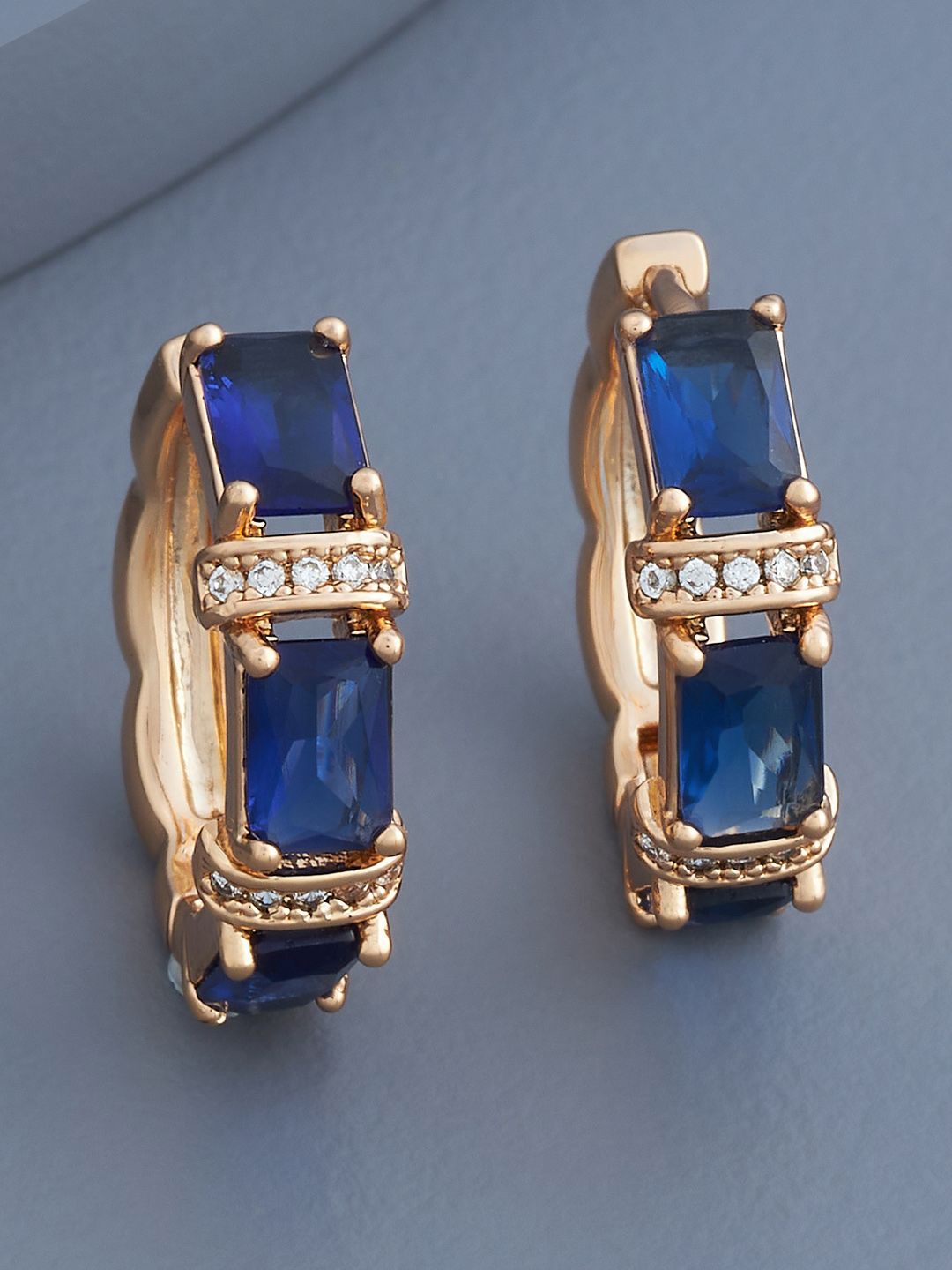 Kushal's Fashion Jewellery Rose Gold-Plated Zircon Stone Studded Square Hoop Earrings
Kushal's Fashion Jewellery Rose Gold-Plated Zircon Stone Studded Square Hoop Earrings
