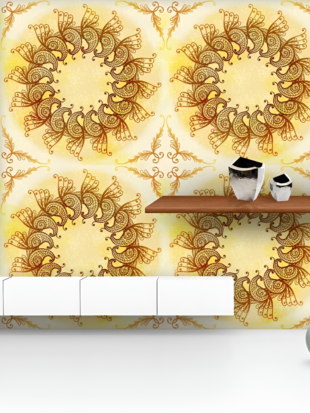 ArtzFolio Printed UV-Resistant Anti-Bacterial Ethnic Circular Ornament Peel & Stick Wallpaper, Multi
ArtzFolio Printed UV-Resistant Anti-Bacterial Ethnic Circular Ornament Peel & Stick Wallpaper, Multi