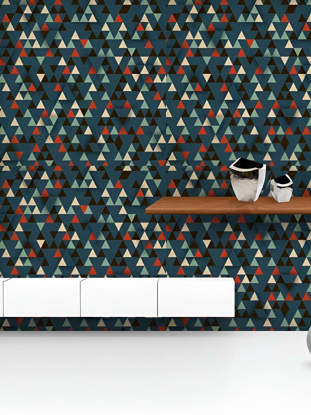 ArtzFolio Printed UV-Resistant Anti-Bacterial Dark Triangles Peel & Stick Wallpaper, Multi
ArtzFolio Printed UV-Resistant Anti-Bacterial Dark Triangles Peel & Stick Wallpaper, Multi