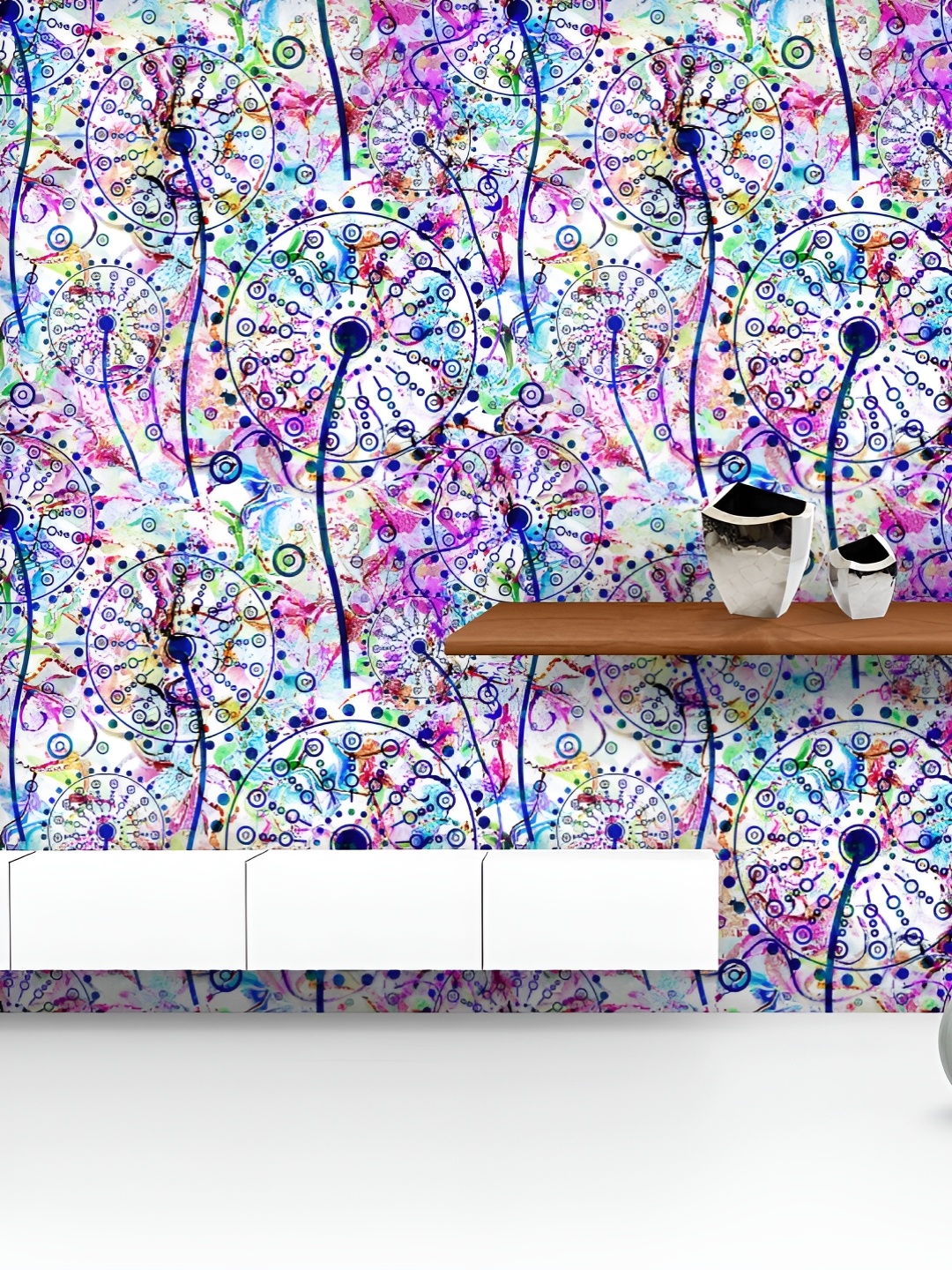 ArtzFolio Printed UV-Resistant Anti-Bacterial Abstract Floral Pattern Peel & Stick Wallpaper, Multi
ArtzFolio Printed UV-Resistant Anti-Bacterial Abstract Floral Pattern Peel & Stick Wallpaper, Multi