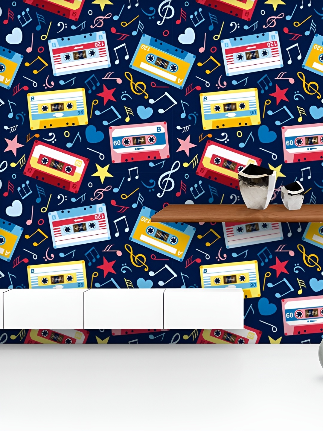 ArtzFolio Printed UV-Resistant Anti-Bacterial Music CassettesPeel & Stick Wallpaper, Multi
ArtzFolio Printed UV-Resistant Anti-Bacterial Music CassettesPeel & Stick Wallpaper, Multi