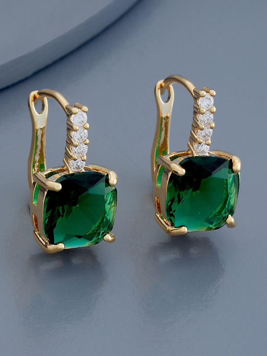 Kushal's Fashion Jewellery Gold-Plated Zircon Stone Studded Square Hoop Earrings
Kushal's Fashion Jewellery Gold-Plated Zircon Stone Studded Square Hoop Earrings