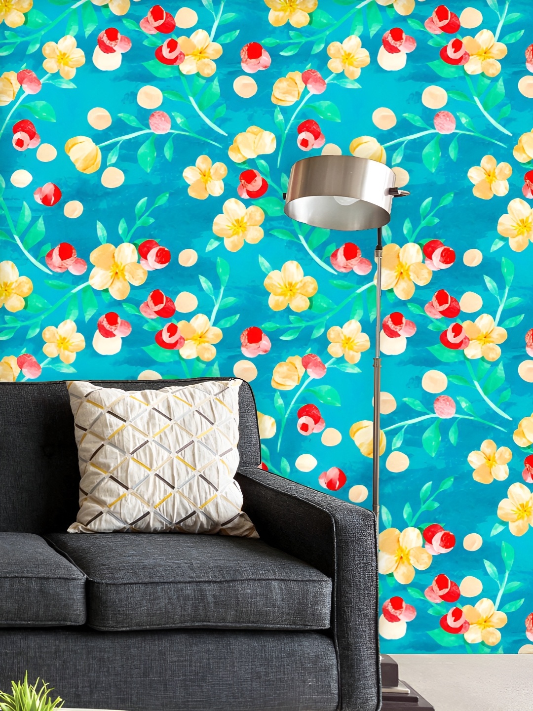 ArtzFolio Printed UV-Resistant Anti-Bacterial Yellow Red Flowers Peel & Stick Wallpaper, Multi
ArtzFolio Printed UV-Resistant Anti-Bacterial Yellow Red Flowers Peel & Stick Wallpaper, Multi