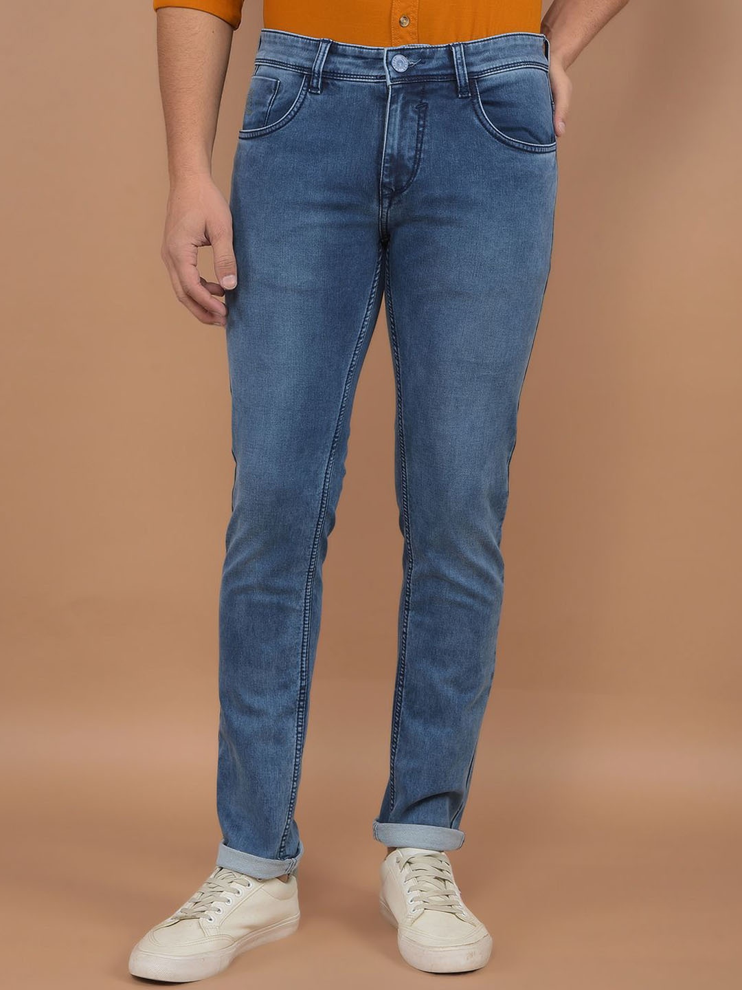 Canary London Men Smart Skinny Fit Low-Rise Heavy Fade Printed Stretchable Jeans, Blue
Canary London Men Smart Skinny Fit Low-Rise Heavy Fade Printed Stretchable Jeans, Blue