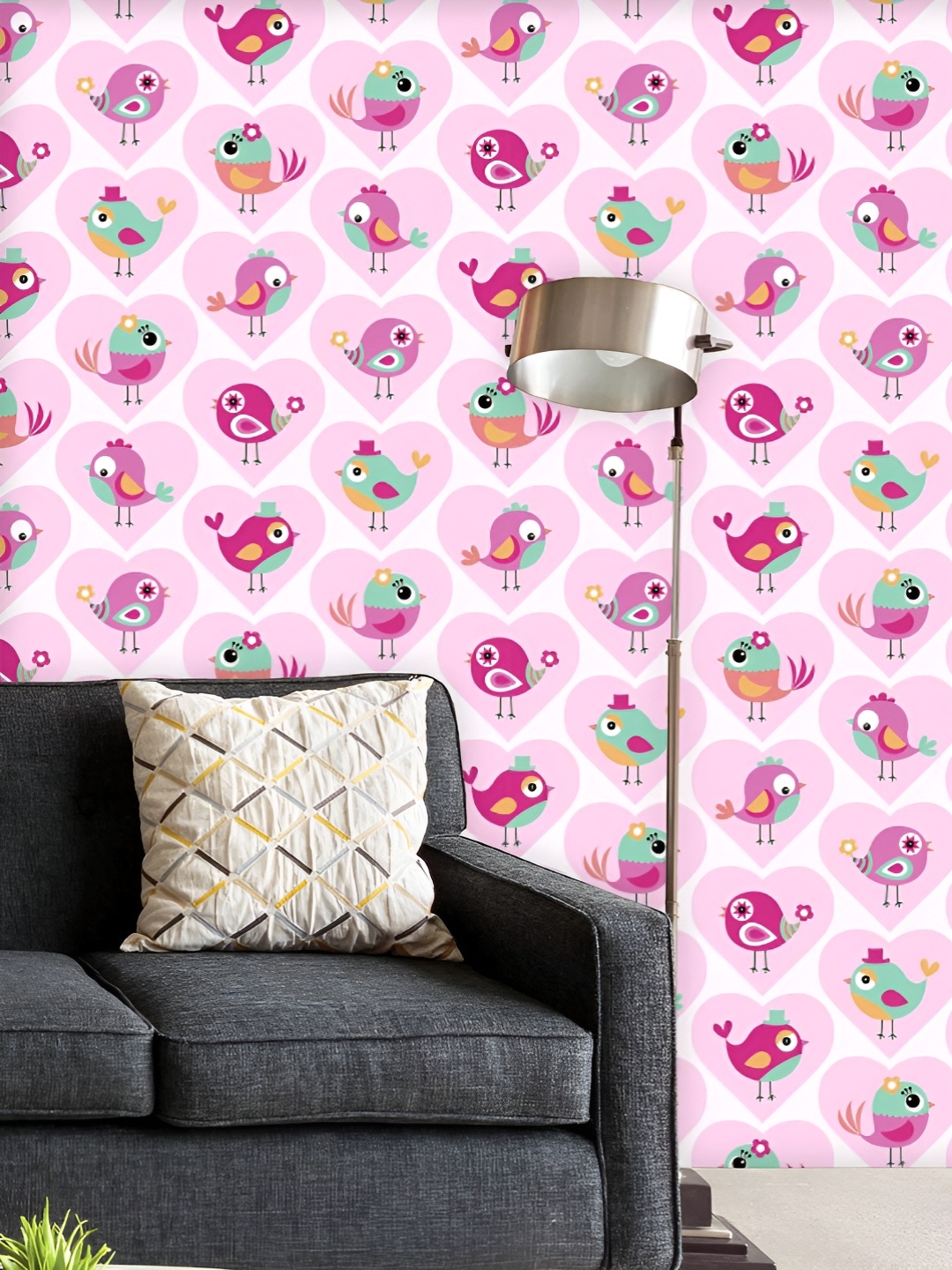 ArtzFolio Printed UV-Resistant Anti-Bacterial Cute Birds Cartoon Peel & Stick Wallpaper, Multi
ArtzFolio Printed UV-Resistant Anti-Bacterial Cute Birds Cartoon Peel & Stick Wallpaper, Multi