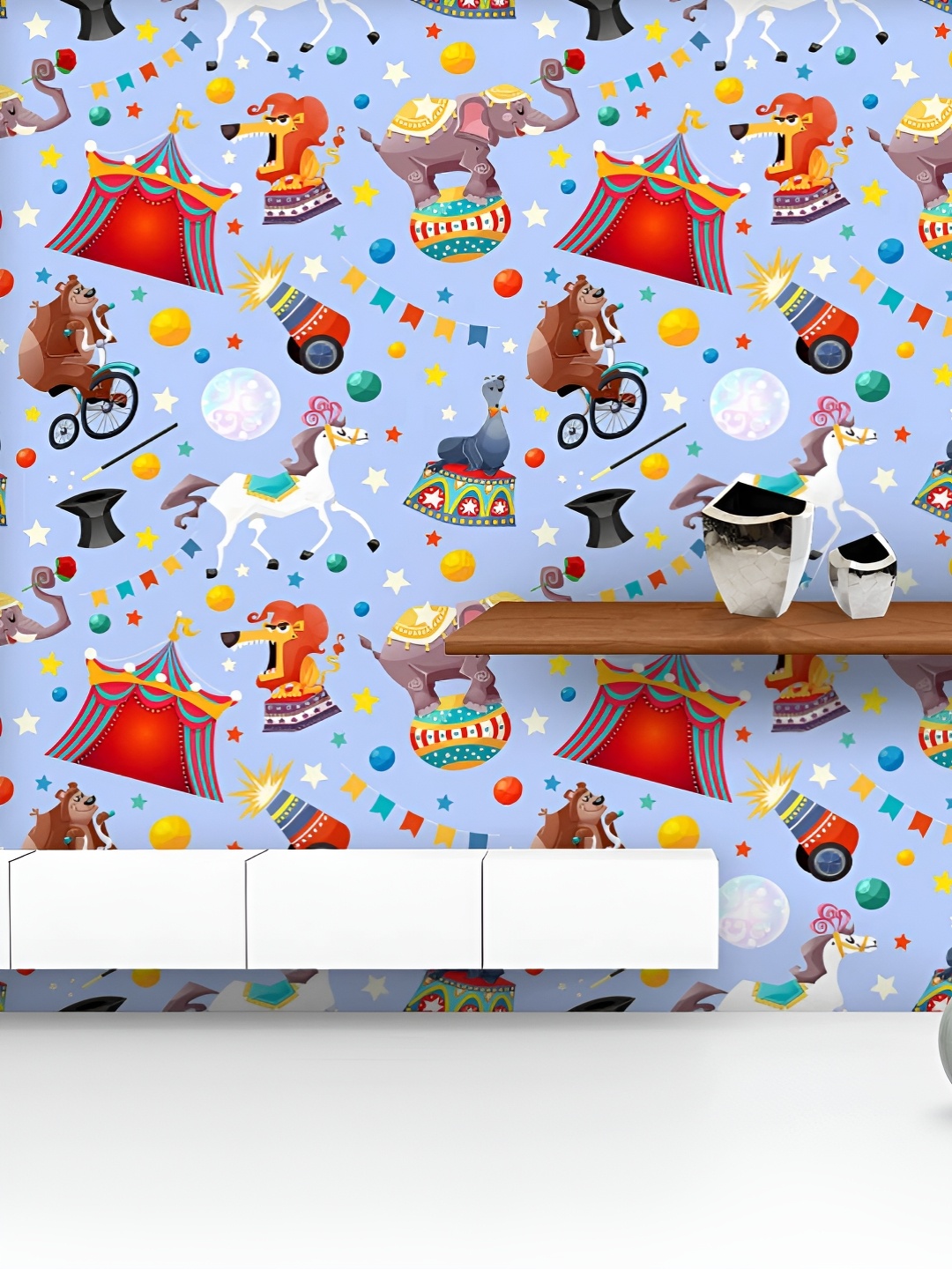 ArtzFolio Printed UV-Resistant Anti-Bacterial Circus Performance Peel & Stick Wallpaper, Multi
ArtzFolio Printed UV-Resistant Anti-Bacterial Circus Performance Peel & Stick Wallpaper, Multi