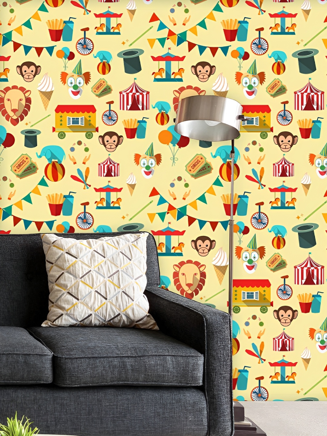 ArtzFolio Printed UV-Resistant Anti-Bacterial Circus Chapiteau Tent With Clown Peel & Stick Wallpaper, Multi
ArtzFolio Printed UV-Resistant Anti-Bacterial Circus Chapiteau Tent With Clown Peel & Stick Wallpaper, Multi