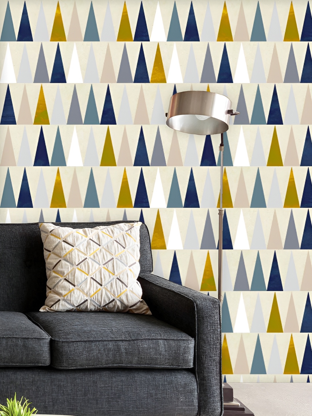 ArtzFolio Printed UV-Resistant Anti-Bacterial Colorful Triangles Peel & Stick Wallpaper, Multi
ArtzFolio Printed UV-Resistant Anti-Bacterial Colorful Triangles Peel & Stick Wallpaper, Multi