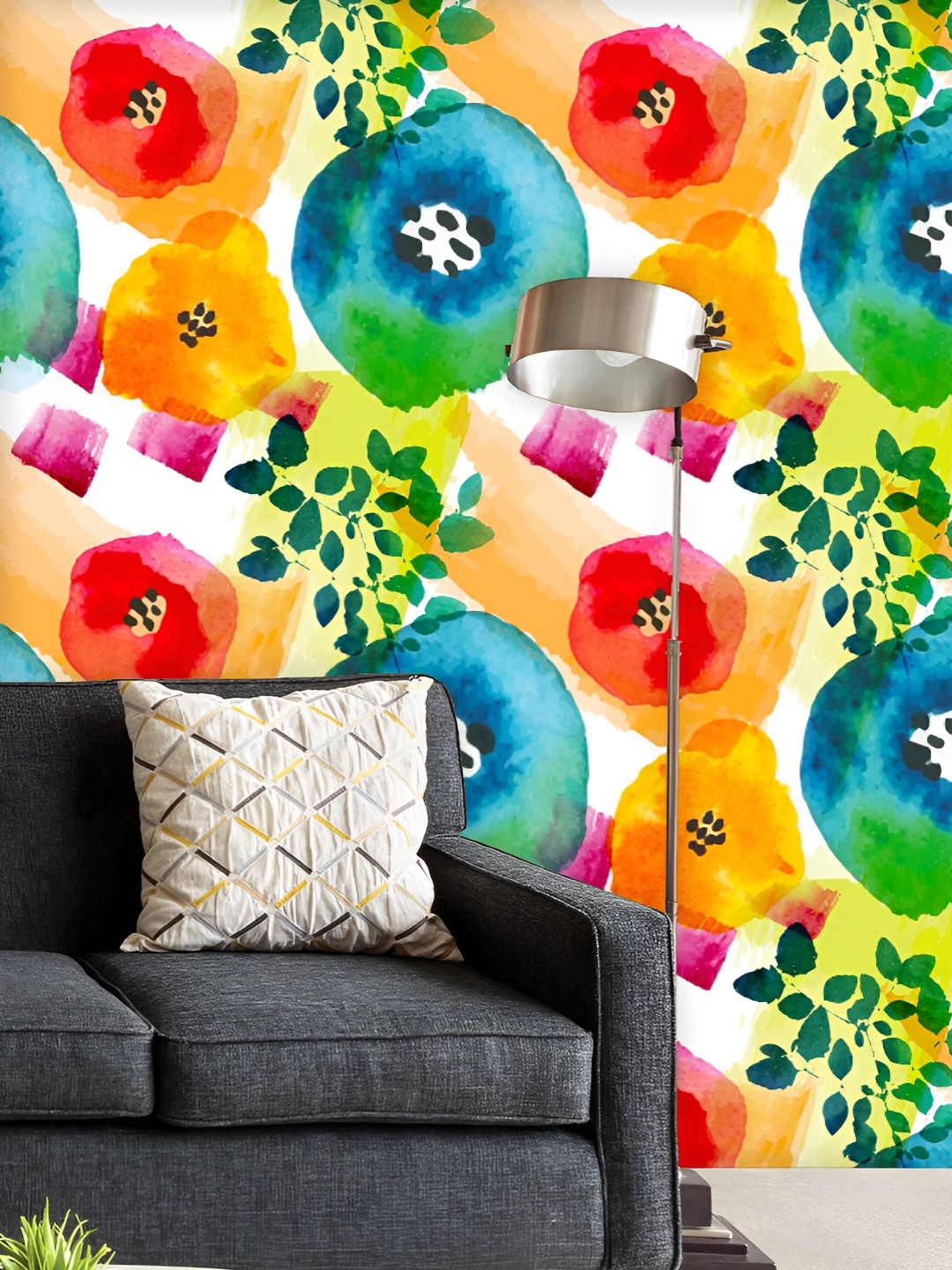 ArtzFolio Printed UV-Resistant Anti-Bacterial Watercolor Floral Pattern Peel & Stick Wallpaper, Multi
ArtzFolio Printed UV-Resistant Anti-Bacterial Watercolor Floral Pattern Peel & Stick Wallpaper, Multi