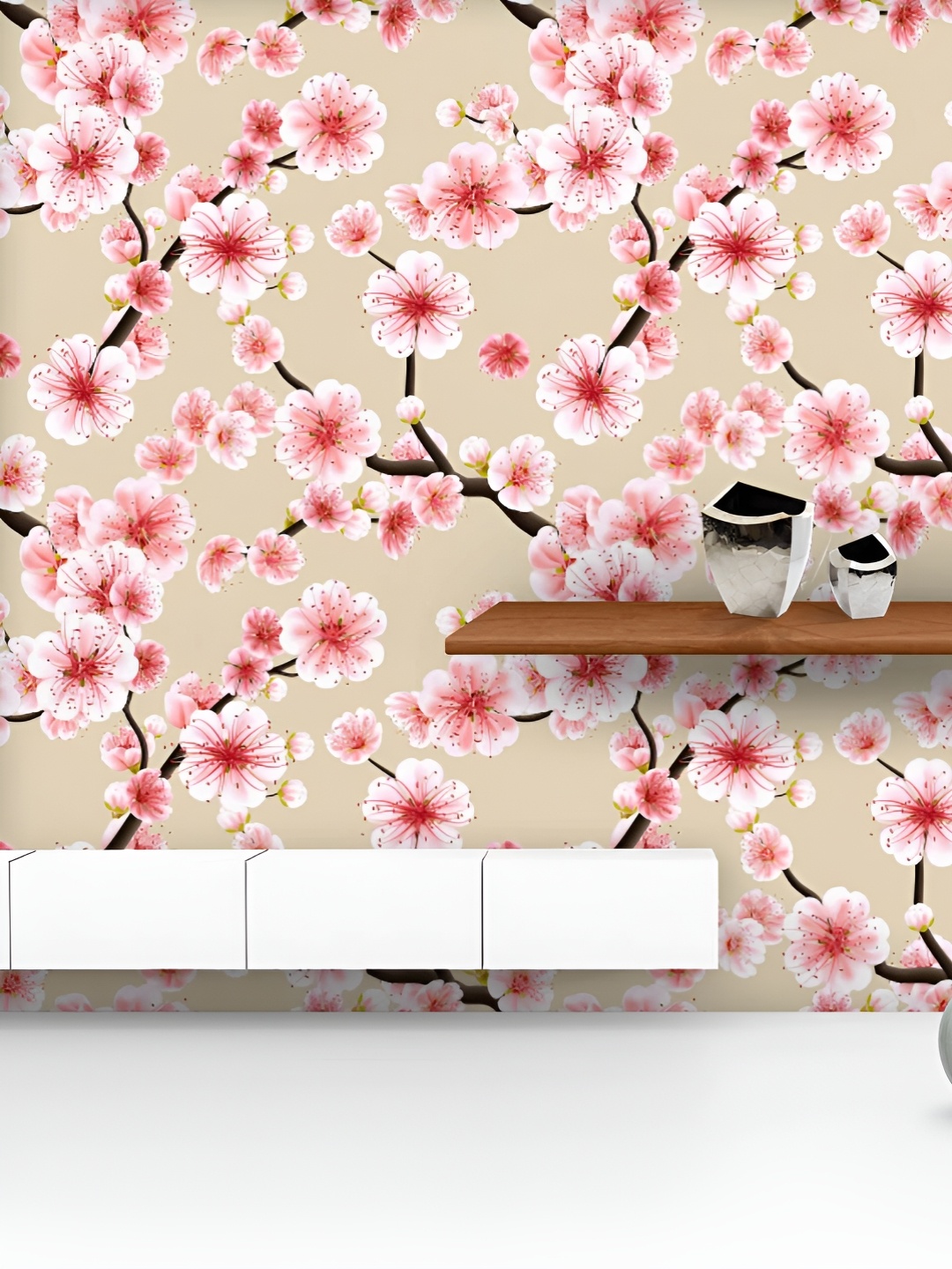 ArtzFolio Printed UV-Resistant Anti-Bacterial Japanese Pink Sakura Blossom Peel & Stick Wallpaper, Multi
ArtzFolio Printed UV-Resistant Anti-Bacterial Japanese Pink Sakura Blossom Peel & Stick Wallpaper, Multi