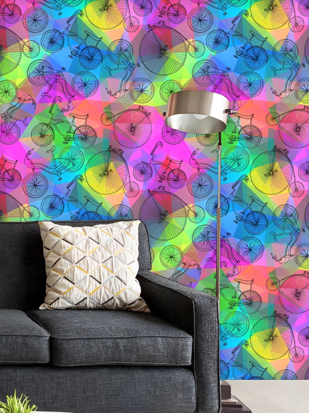ArtzFolio Printed UV-Resistant Anti-Bacterial Bicycles Peel & Stick Wallpaper, Multi
ArtzFolio Printed UV-Resistant Anti-Bacterial Bicycles Peel & Stick Wallpaper, Multi