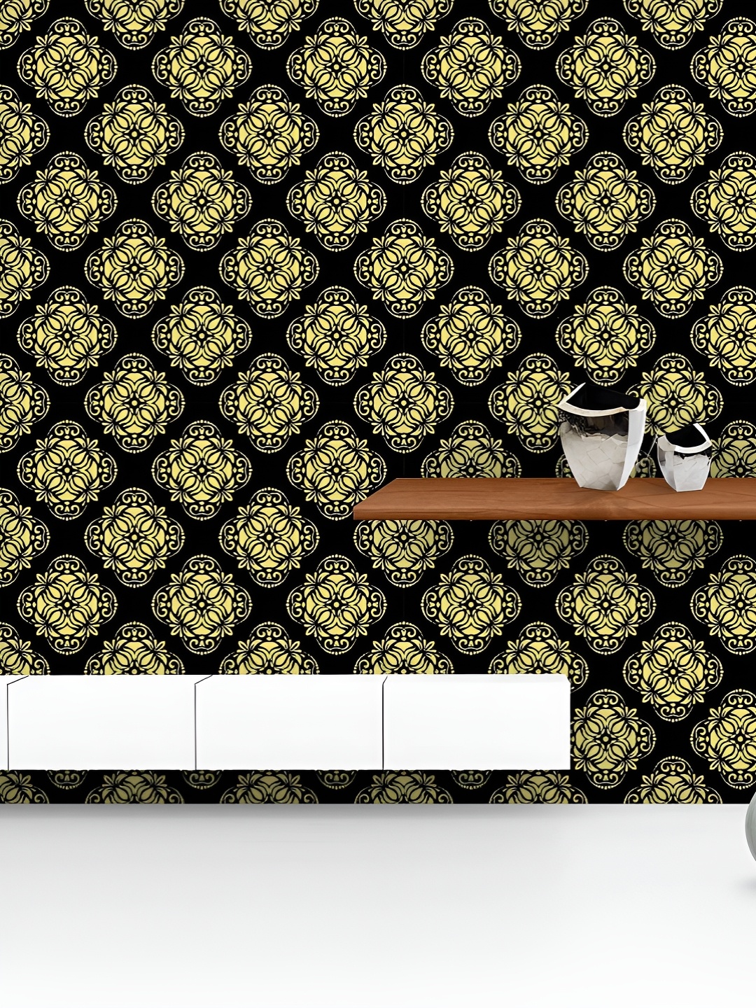 ArtzFolio Printed UV-Resistant Anti-Bacterial Baroque Floral Damask Peel & Stick Wallpaper, Multi
ArtzFolio Printed UV-Resistant Anti-Bacterial Baroque Floral Damask Peel & Stick Wallpaper, Multi