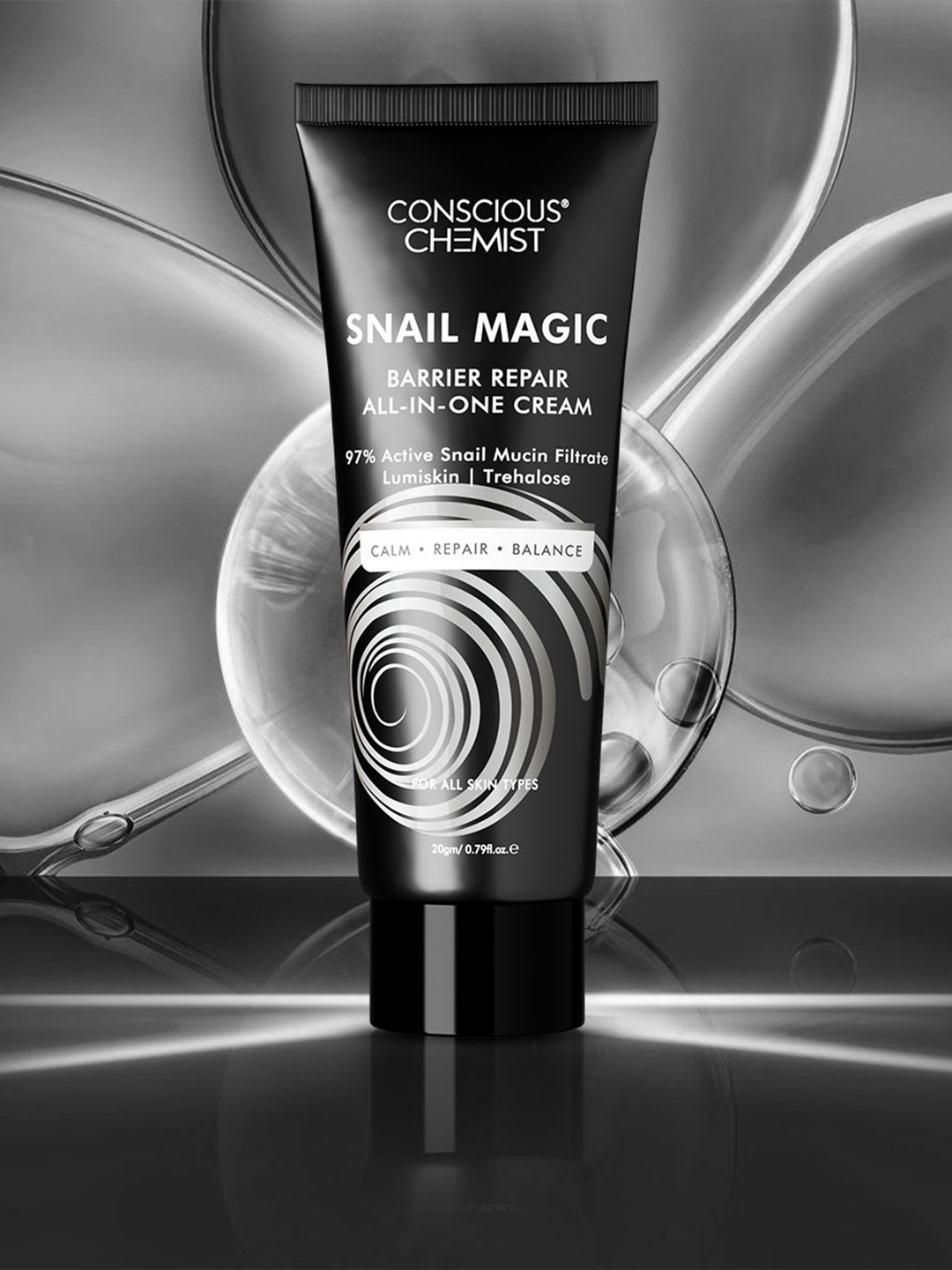 Conscious Chemist Snail Mucin Barrier Repair All-In-One Face Cream - 20 g, White
Conscious Chemist Snail Mucin Barrier Repair All-In-One Face Cream - 20 g, White