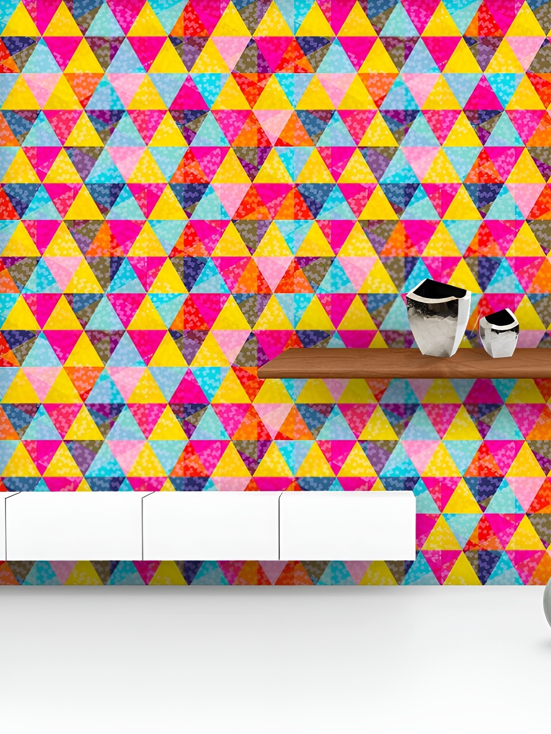 ArtzFolio Printed UV-Resistant Anti-Bacterial Abstract Geometric Triangles Peel & Stick Wallpaper, Multi
ArtzFolio Printed UV-Resistant Anti-Bacterial Abstract Geometric Triangles Peel & Stick Wallpaper, Multi