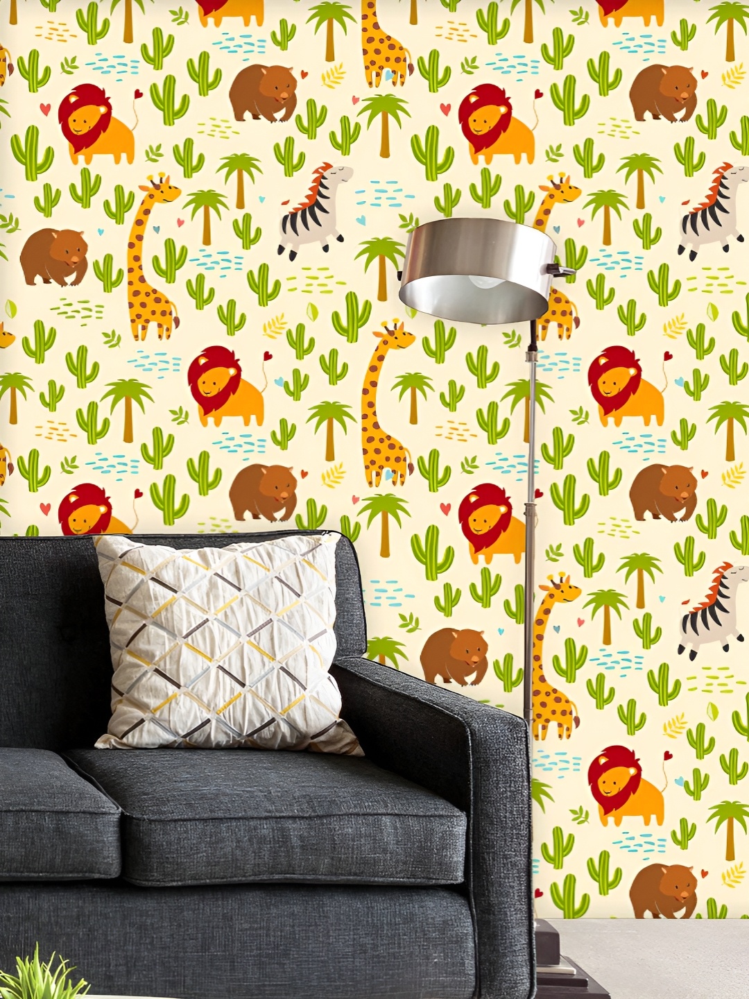 ArtzFolio Printed UV-Resistant Anti-Bacterial Kids Multi Animals Peel & Stick Wallpaper
ArtzFolio Printed UV-Resistant Anti-Bacterial Kids Multi Animals Peel & Stick Wallpaper