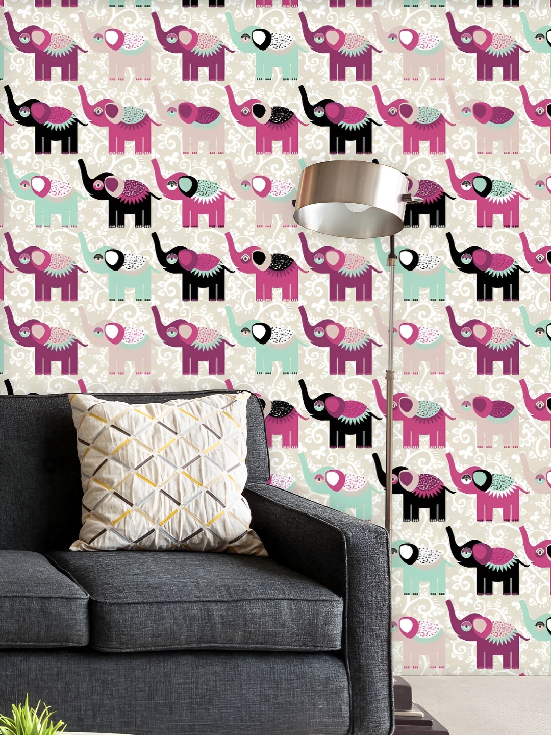 ArtzFolio Printed UV-Resistant Anti-Bacterial Elephants And Flowers Peel & Stick Wallpaper, Multi
ArtzFolio Printed UV-Resistant Anti-Bacterial Elephants And Flowers Peel & Stick Wallpaper, Multi
