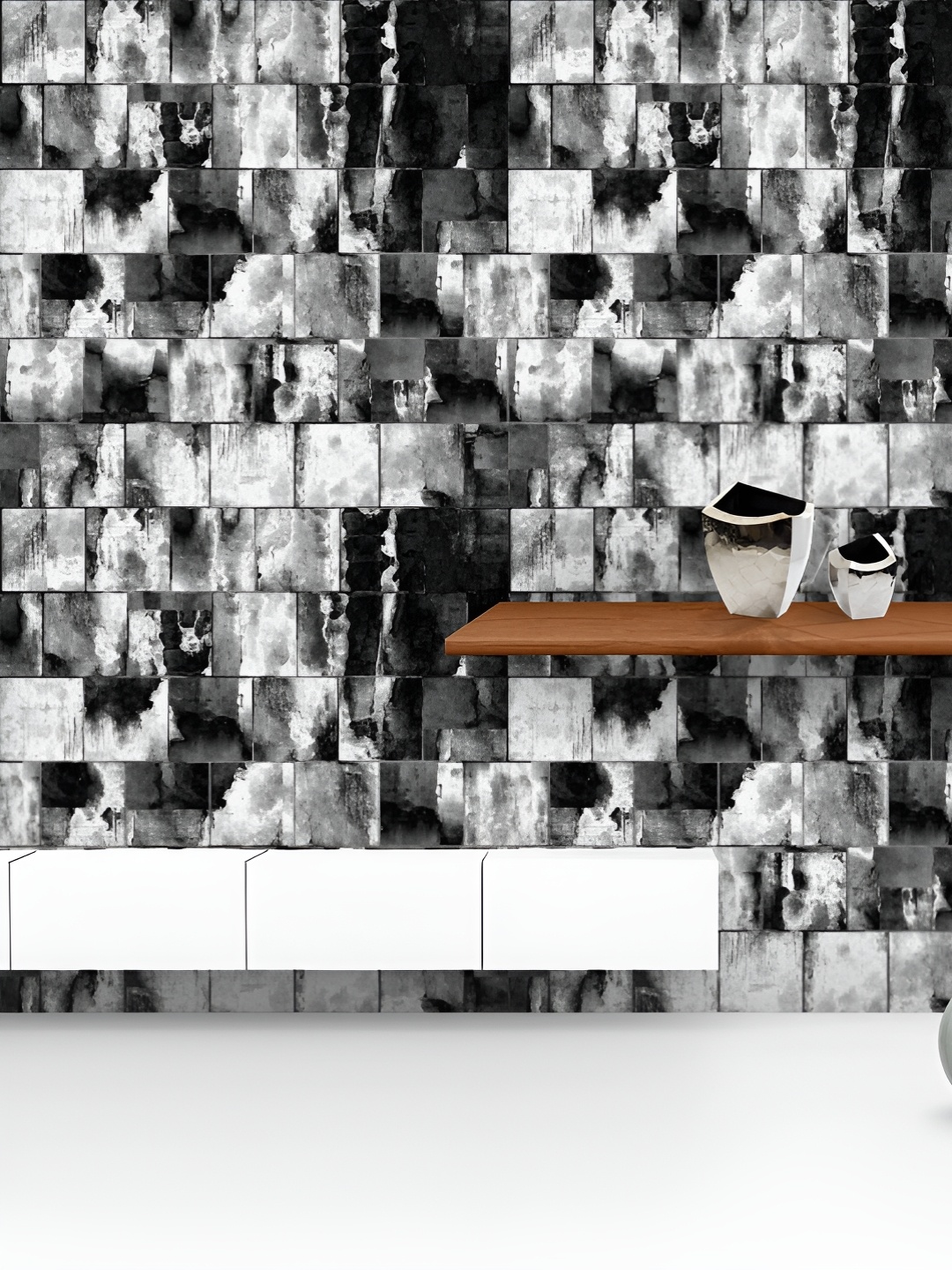 ArtzFolio Printed UV-Resistant Anti-Bacterial Black And White Abstract Peel & Stick Wallpaper, Multi
ArtzFolio Printed UV-Resistant Anti-Bacterial Black And White Abstract Peel & Stick Wallpaper, Multi