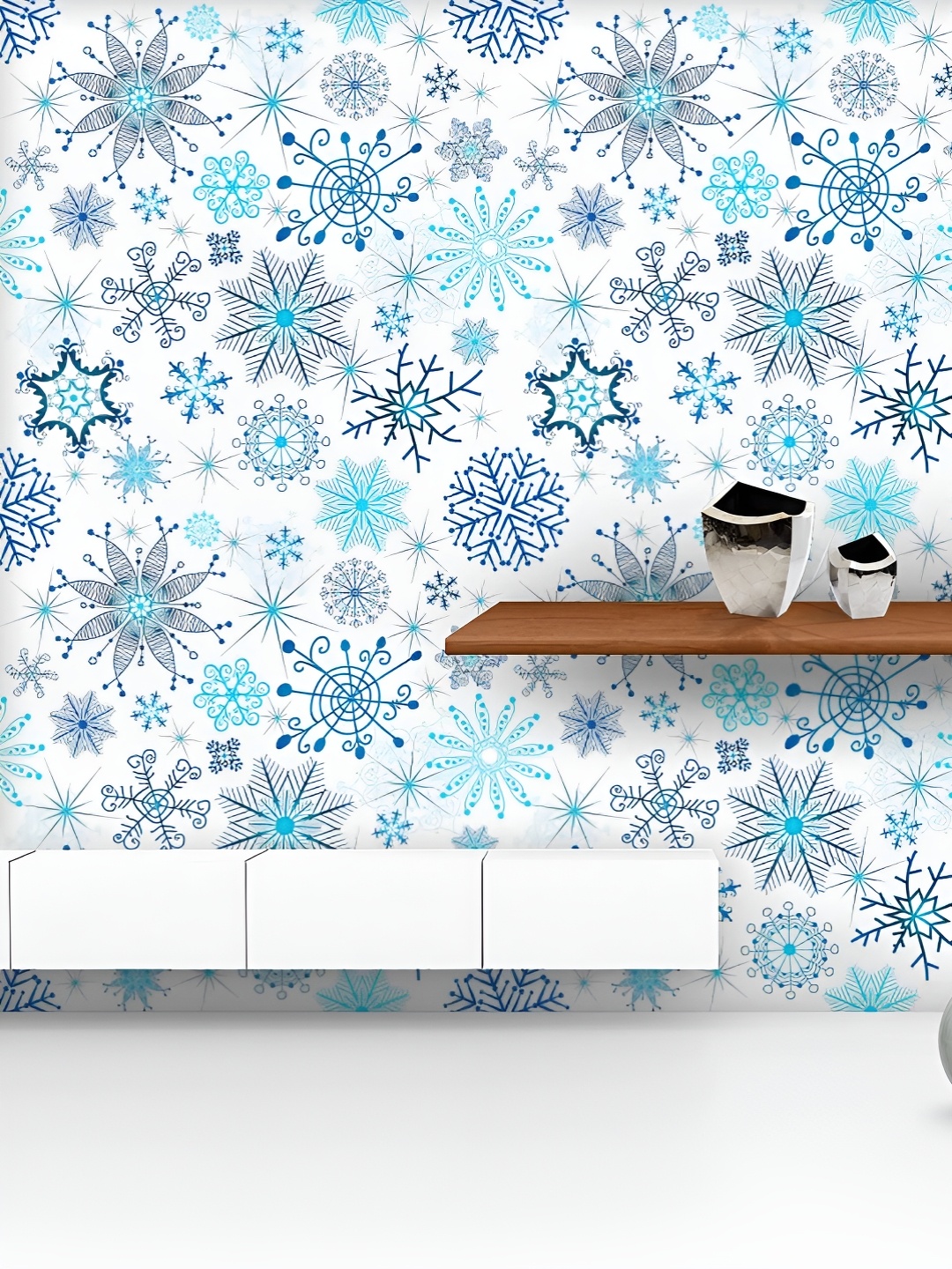 ArtzFolio Printed UV-Resistant Anti-Bacterial Christmas Snowflakes Peel & Stick Wallpaper, Multi
ArtzFolio Printed UV-Resistant Anti-Bacterial Christmas Snowflakes Peel & Stick Wallpaper, Multi