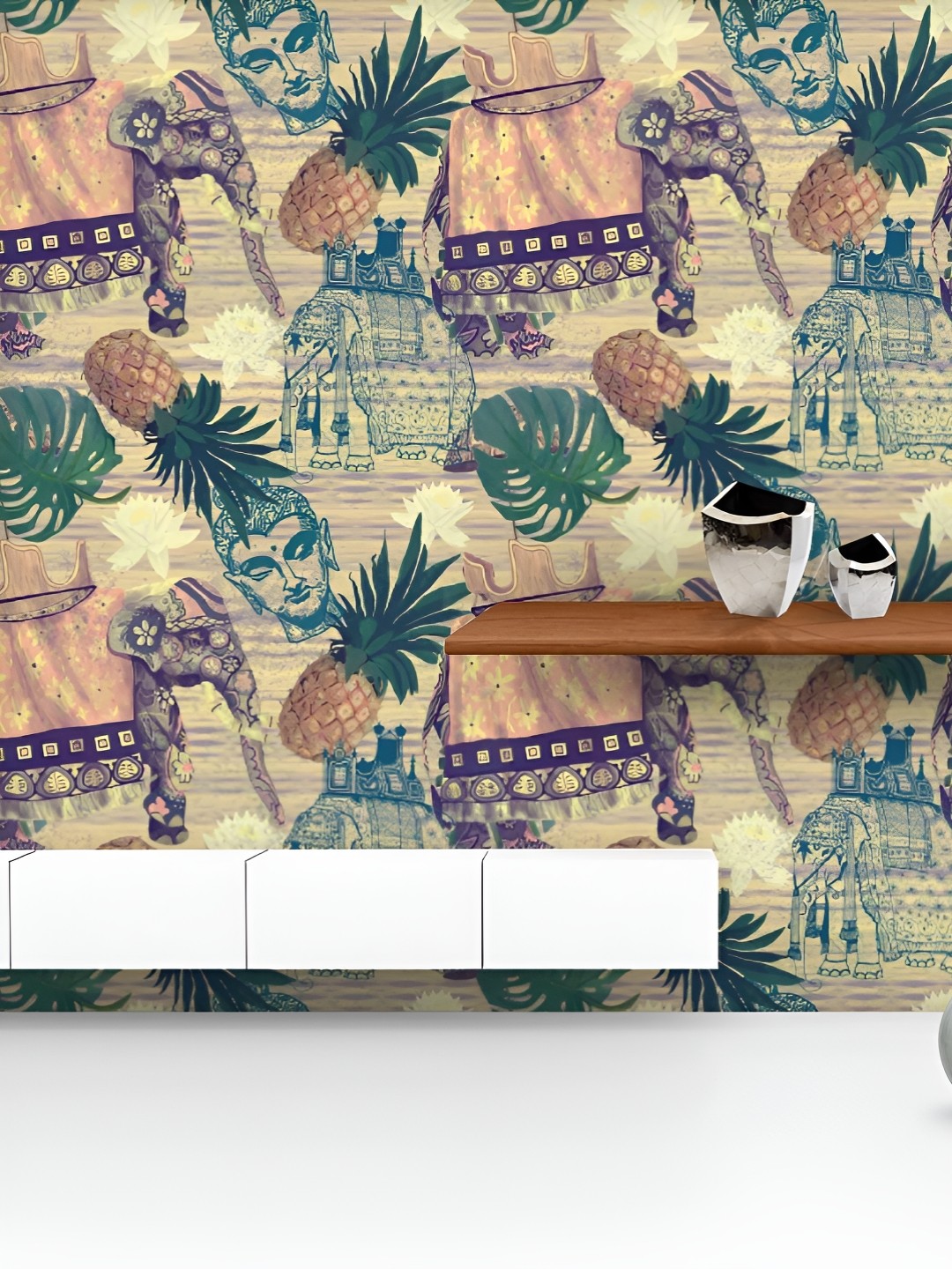 ArtzFolio Printed UV-Resistant Anti-Bacterial Elephant Pattern Peel & Stick Wallpaper, Multi
ArtzFolio Printed UV-Resistant Anti-Bacterial Elephant Pattern Peel & Stick Wallpaper, Multi