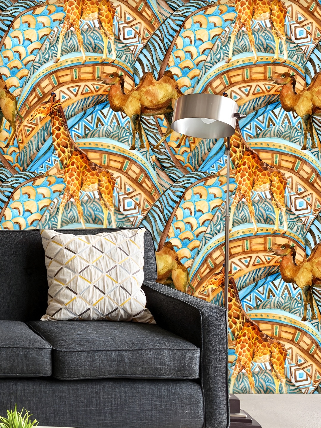 ArtzFolio Printed UV-Resistant Anti-Bacterial African Camel Giraffe Peel & Stick Wallpaper, Multi
ArtzFolio Printed UV-Resistant Anti-Bacterial African Camel Giraffe Peel & Stick Wallpaper, Multi