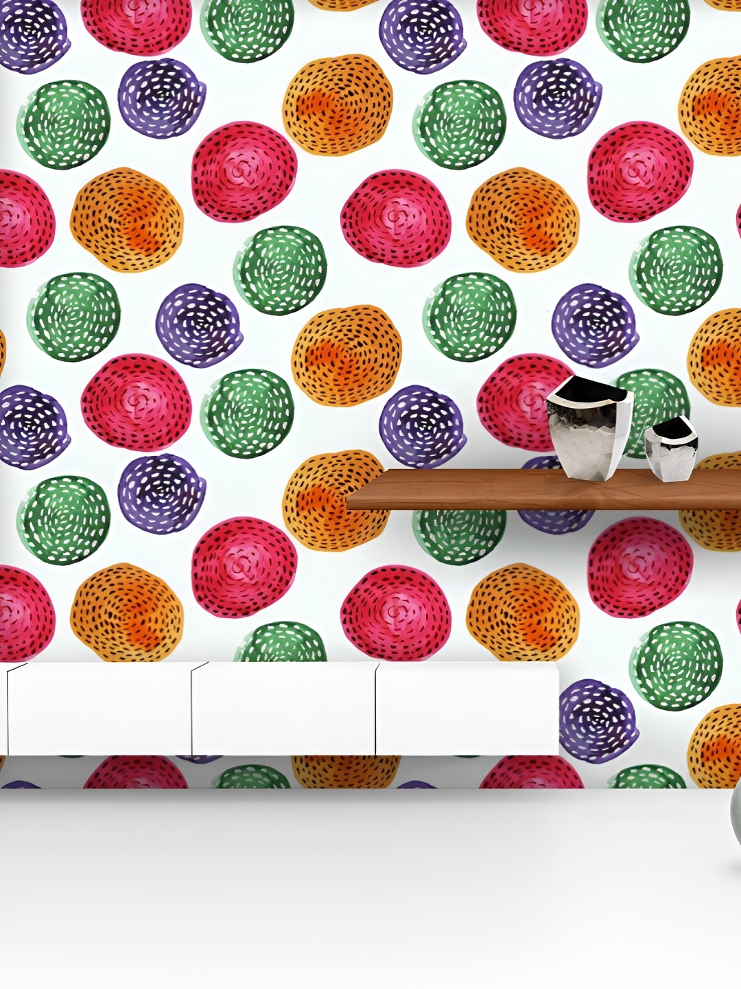 ArtzFolio Printed UV-Resistant Anti-Bacterial Watercolor Circles Peel & Stick Wallpaper, Multi
ArtzFolio Printed UV-Resistant Anti-Bacterial Watercolor Circles Peel & Stick Wallpaper, Multi