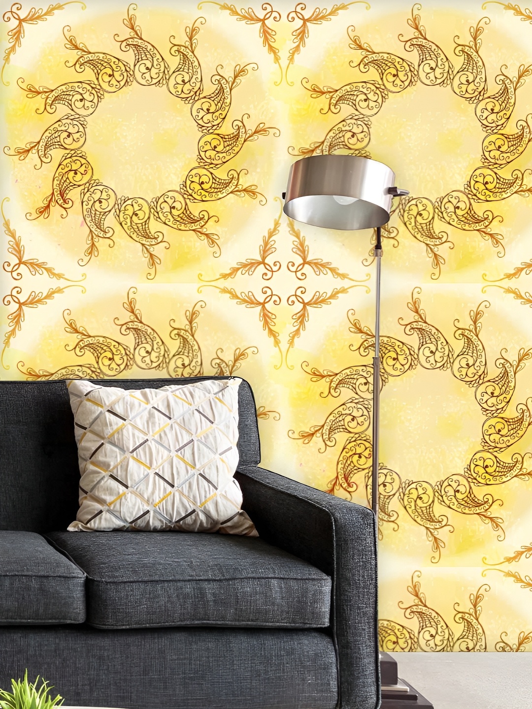 ArtzFolio Printed UV-Resistant Anti-Bacterial Ethnic Circular Ornament Peel & Stick Wallpaper, Multi
ArtzFolio Printed UV-Resistant Anti-Bacterial Ethnic Circular Ornament Peel & Stick Wallpaper, Multi