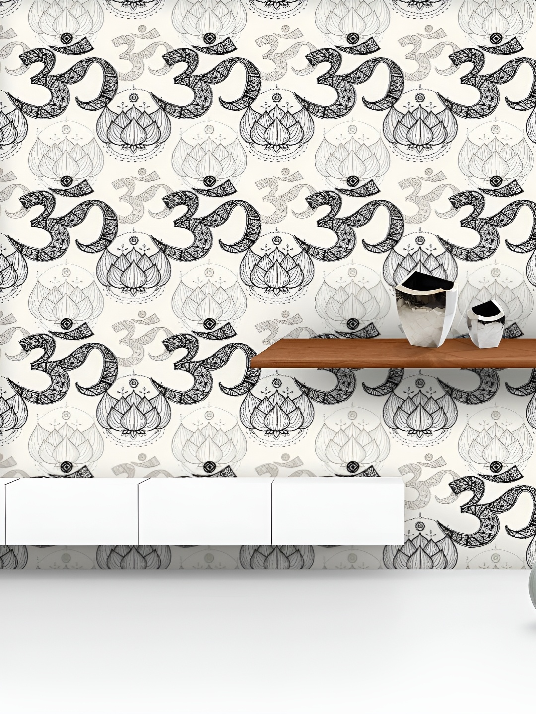 ArtzFolio Printed UV-Resistant Anti-Bacterial Hindu Religious Om With Lotus Peel & Stick Wallpaper, Multi
ArtzFolio Printed UV-Resistant Anti-Bacterial Hindu Religious Om With Lotus Peel & Stick Wallpaper, Multi