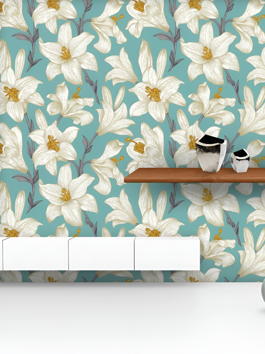 ArtzFolio Printed UV-Resistant Anti-Bacterial Floral White Lily Flowers Peel & Stick Wallpaper, Multi
ArtzFolio Printed UV-Resistant Anti-Bacterial Floral White Lily Flowers Peel & Stick Wallpaper, Multi
