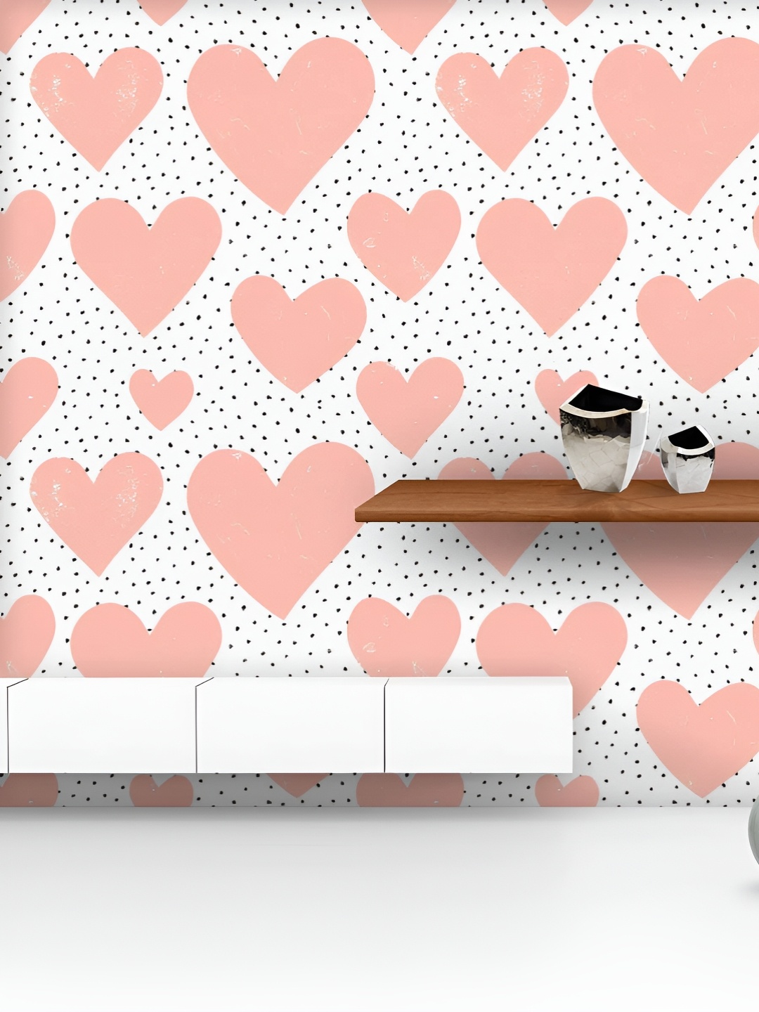 ArtzFolio Printed UV-Resistant Anti-Bacterial Abstract Hearts Dots Peel & Stick Wallpaper, Multi
ArtzFolio Printed UV-Resistant Anti-Bacterial Abstract Hearts Dots Peel & Stick Wallpaper, Multi