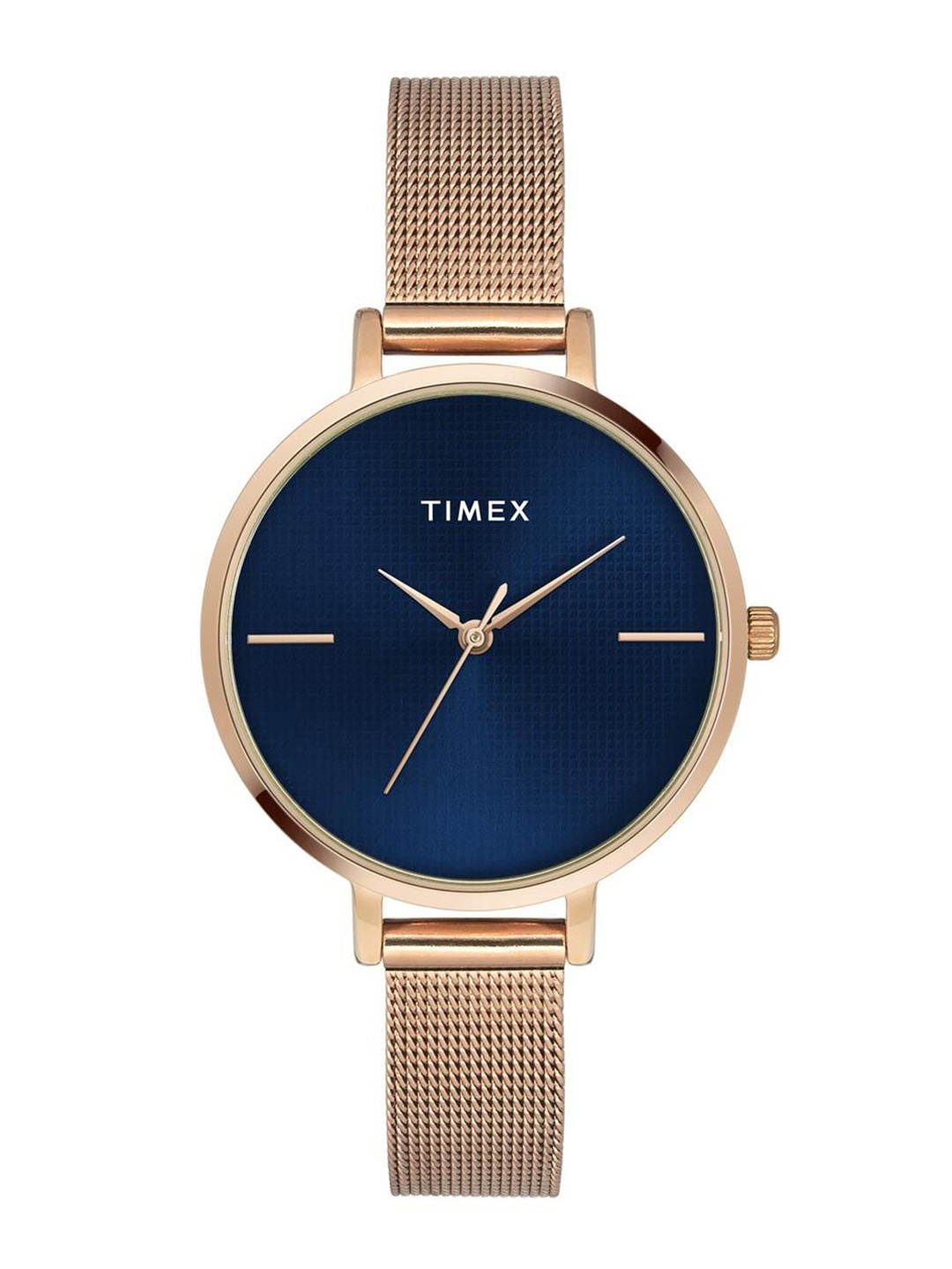 Timex Women Brass Embellished Dial & Stainless Steel Straps Analogue Watch TWEL155SMU07, Blue
Timex Women Brass Embellished Dial & Stainless Steel Straps Analogue Watch TWEL155SMU07, Blue