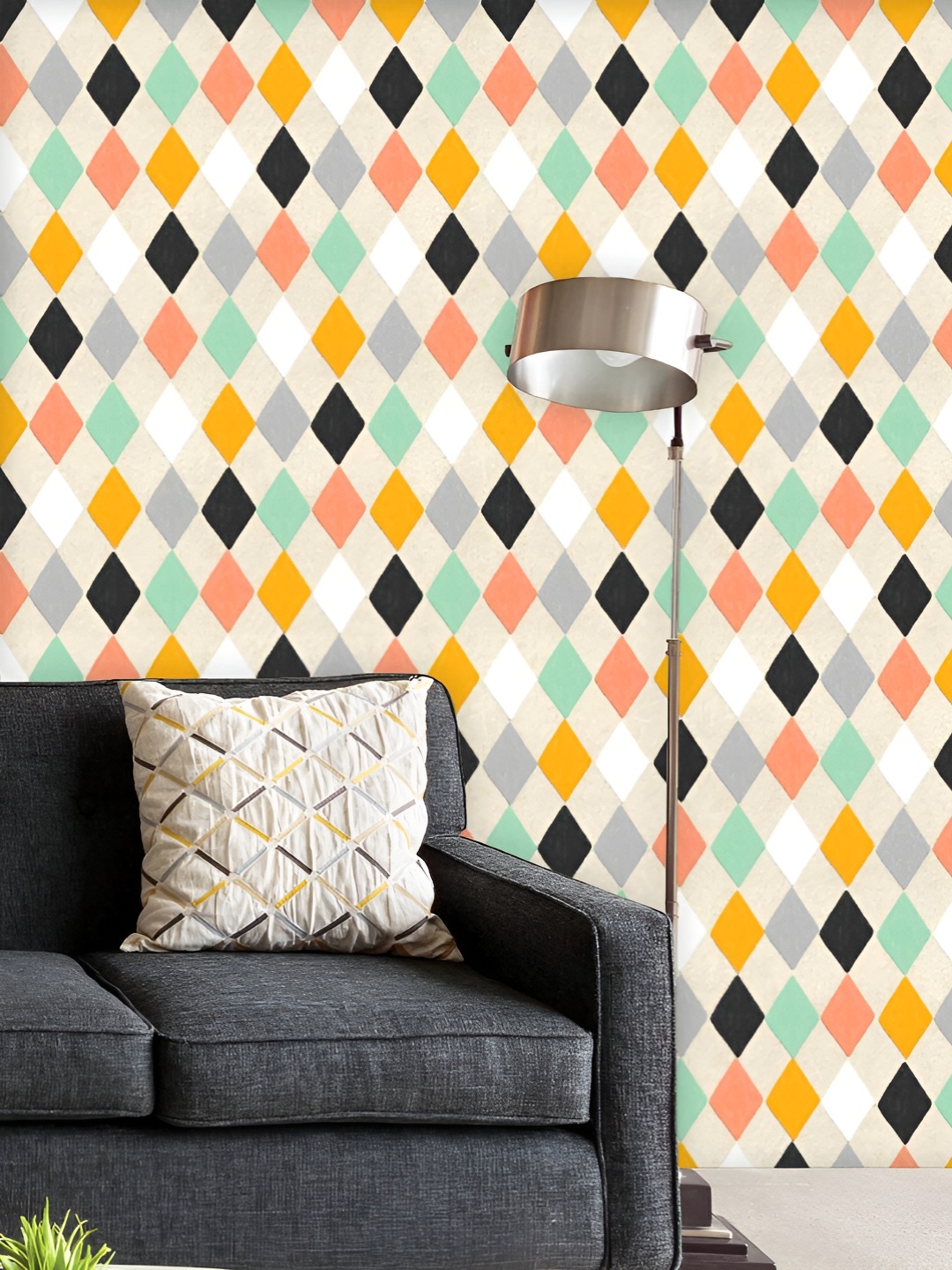 ArtzFolio Printed UV-Resistant Anti-Bacterial Colorful Geometric Pattern Peel & Stick Wallpaper, Multi
ArtzFolio Printed UV-Resistant Anti-Bacterial Colorful Geometric Pattern Peel & Stick Wallpaper, Multi