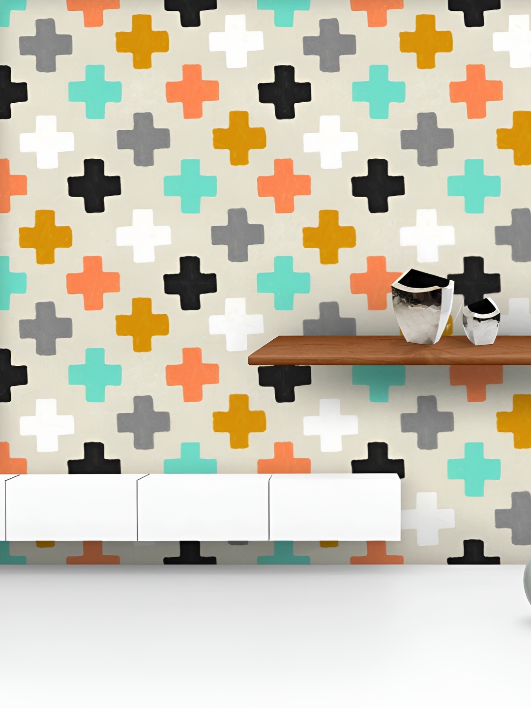 ArtzFolio Printed UV-Resistant Anti-Bacterial Hand Drawn Geometric Pattern Peel & Stick Wallpaper, Multi
ArtzFolio Printed UV-Resistant Anti-Bacterial Hand Drawn Geometric Pattern Peel & Stick Wallpaper, Multi