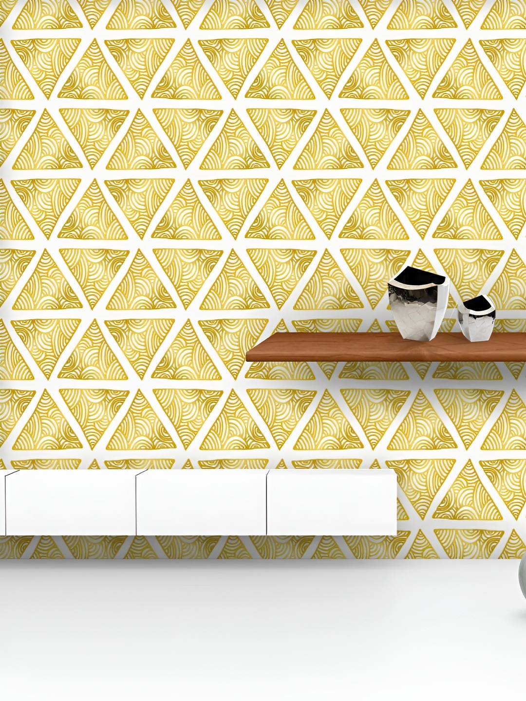 ArtzFolio Printed UV-Resistant Anti-Bacterial Ornate Triangles Peel & Stick Wallpaper, Multi
ArtzFolio Printed UV-Resistant Anti-Bacterial Ornate Triangles Peel & Stick Wallpaper, Multi