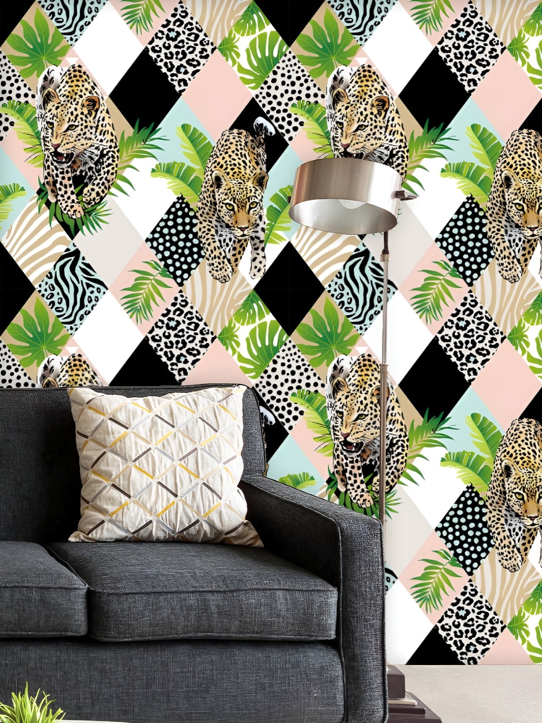 ArtzFolio Printed UV-Resistant Anti-Bacterial Tropical Palm Leaves Leopard Peel & Stick Wallpaper, Multi
ArtzFolio Printed UV-Resistant Anti-Bacterial Tropical Palm Leaves Leopard Peel & Stick Wallpaper, Multi